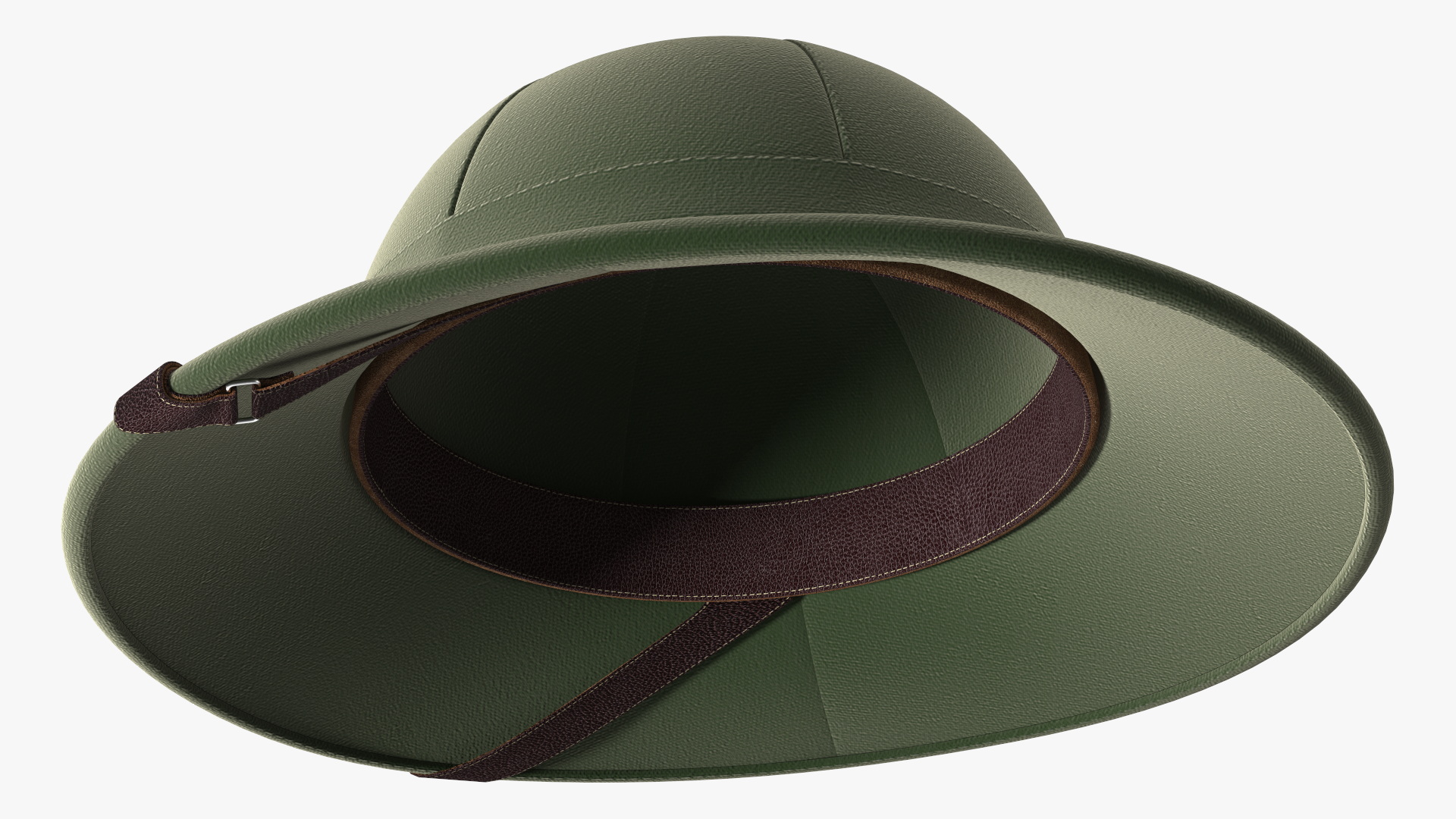 French Pith Helmet Green 3D model