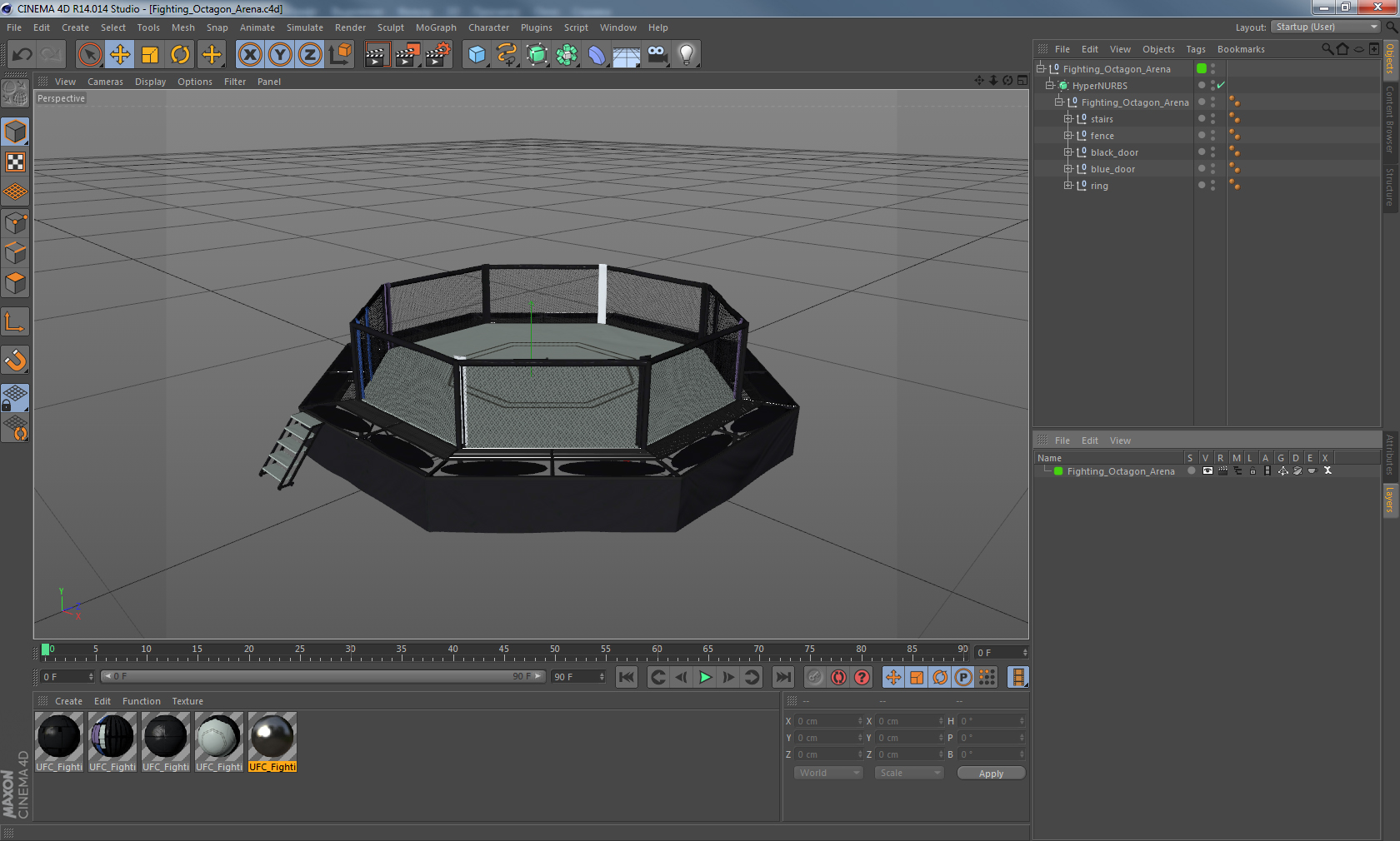 Fighting Octagon Arena 3D
