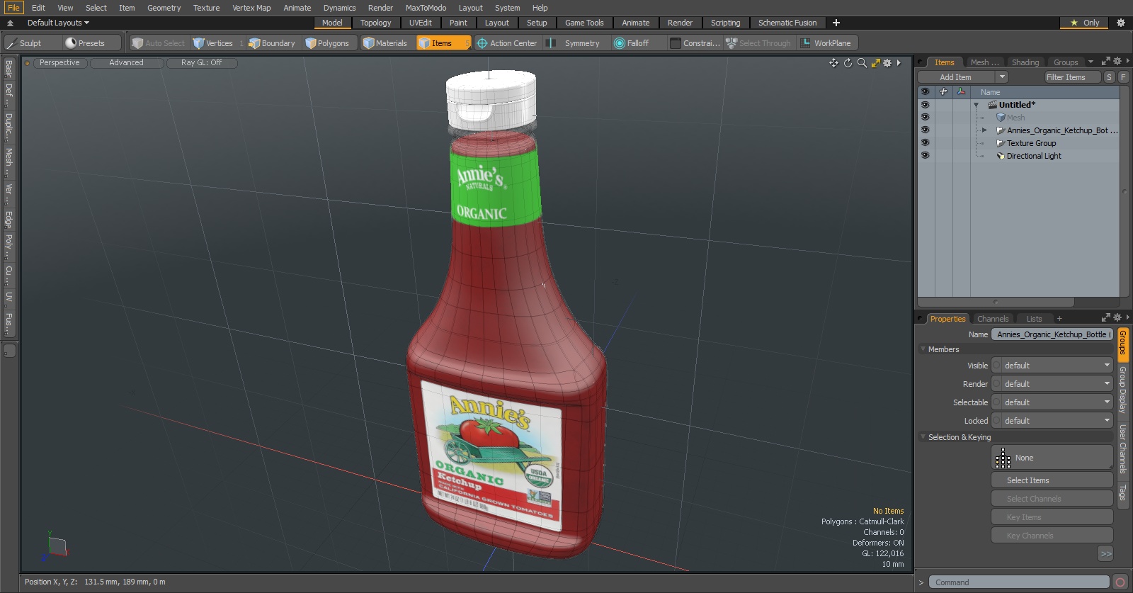 Annies Organic Ketchup Bottle 3D model