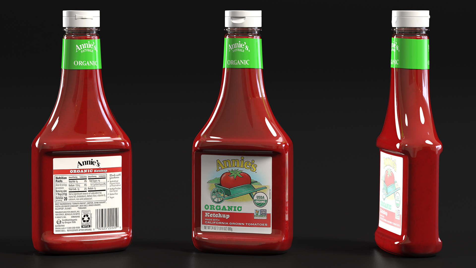 Annies Organic Ketchup Bottle 3D model