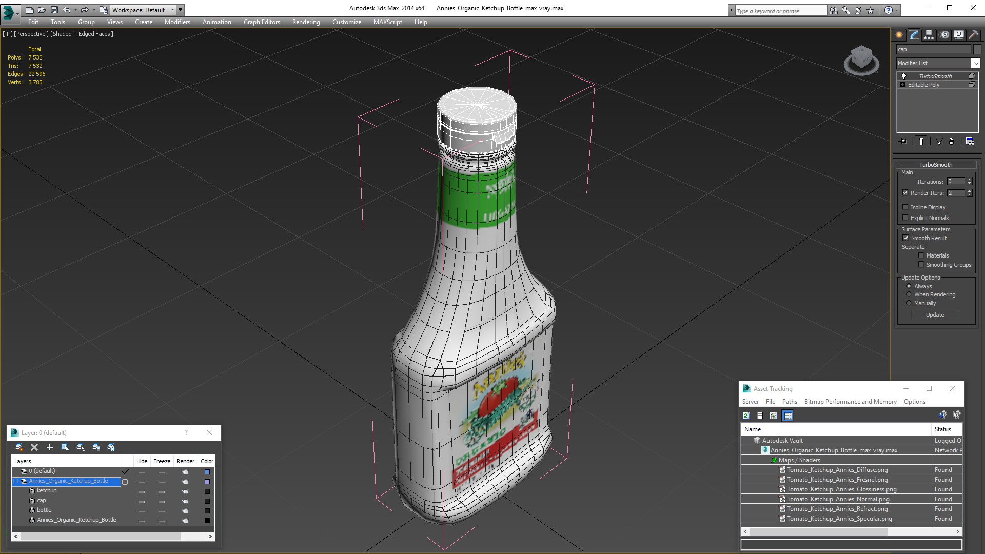 Annies Organic Ketchup Bottle 3D model