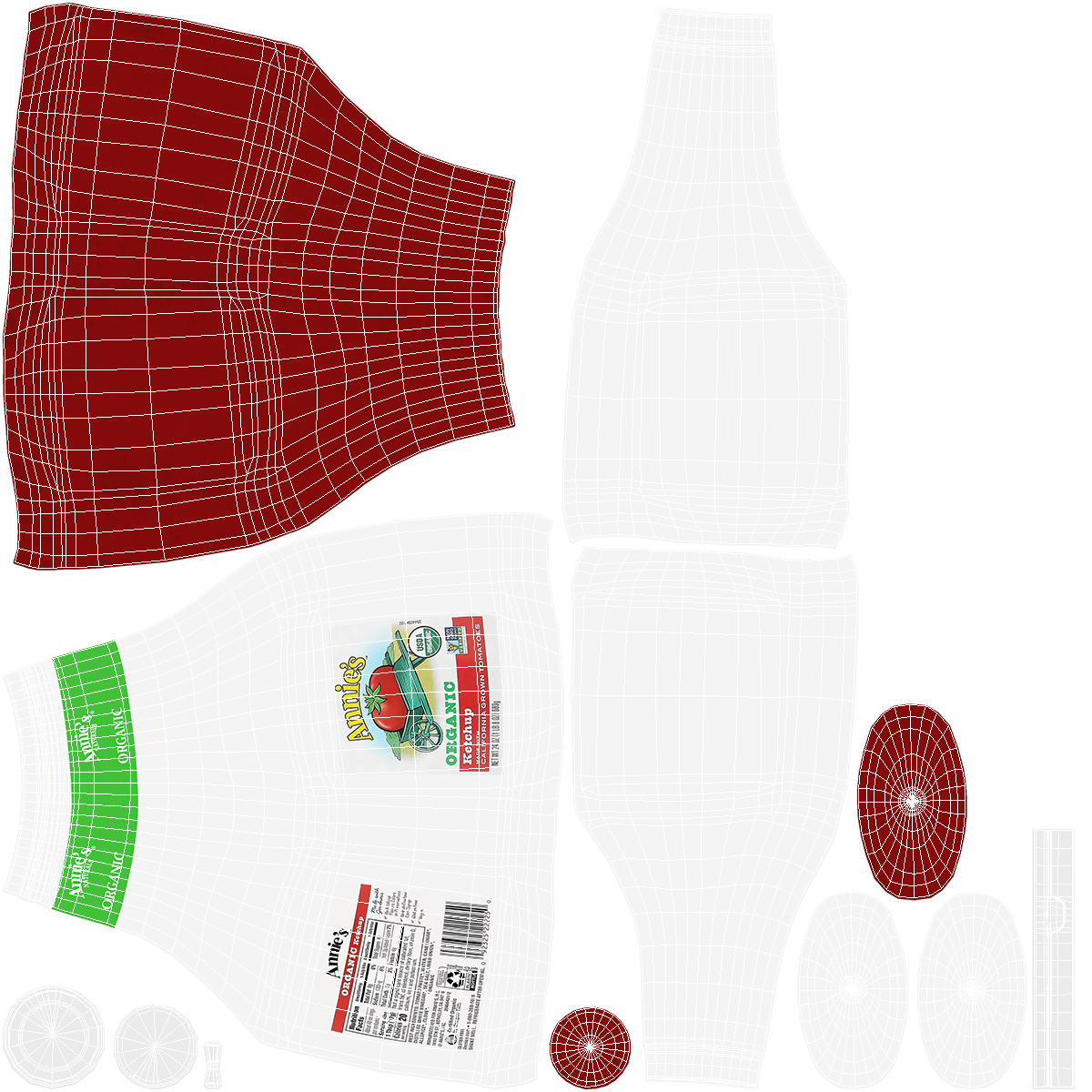 Annies Organic Ketchup Bottle 3D model