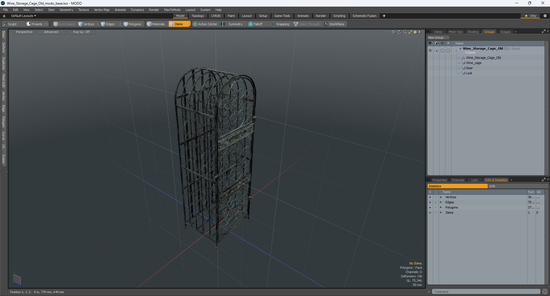 3D Wine Storage Cage Old