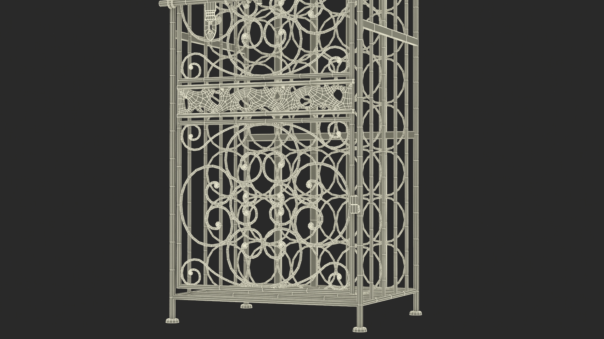 3D Wine Storage Cage Old