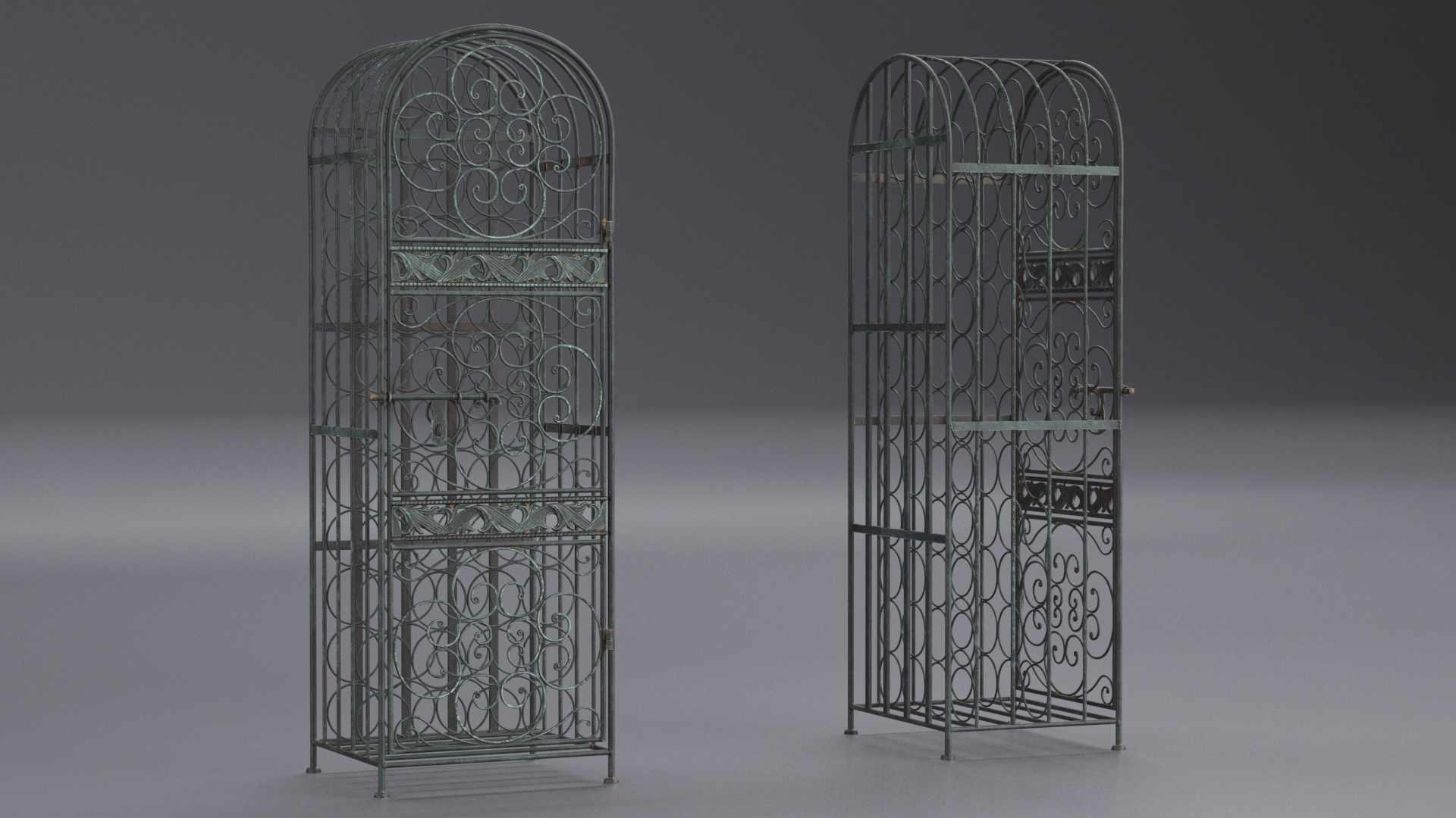 3D Wine Storage Cage Old