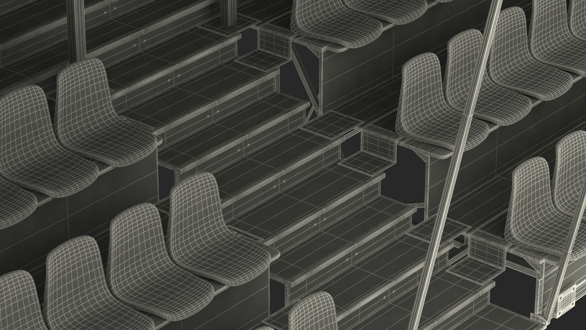 Spectator Portable Grandstand 3D model