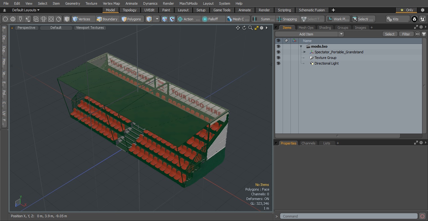Spectator Portable Grandstand 3D model