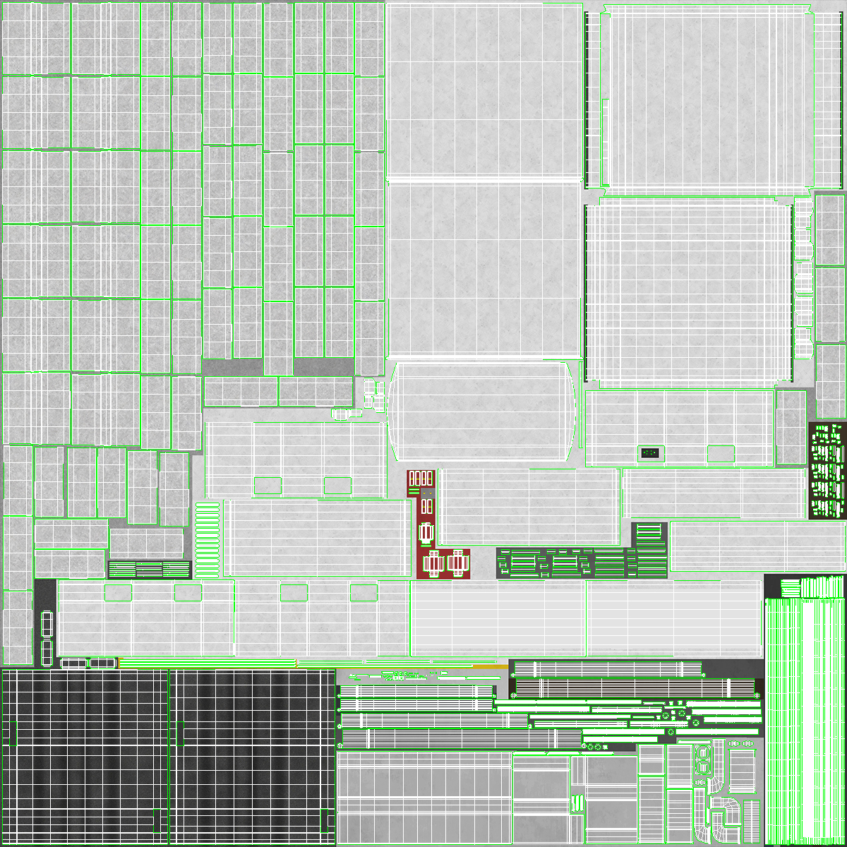 3D model Two Level Tunnel Cross Section with Cars