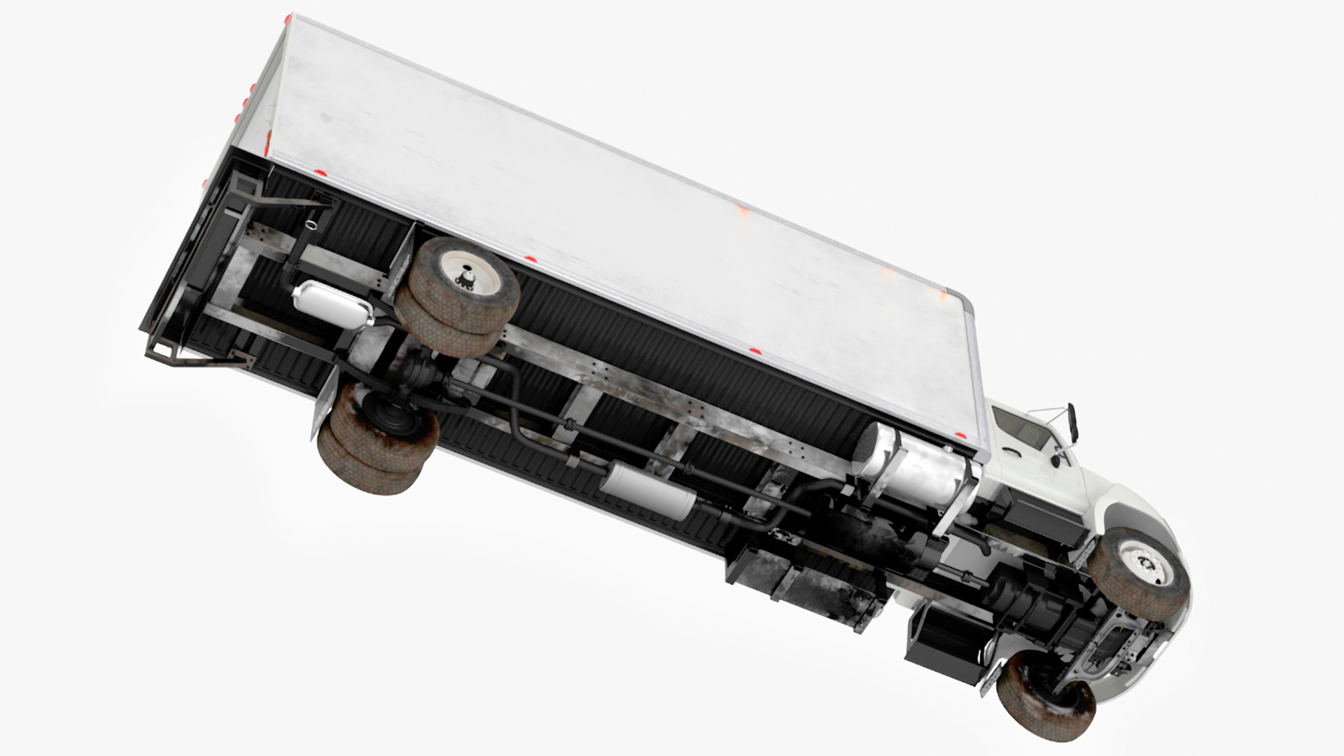 3D model Two Level Tunnel Cross Section with Cars