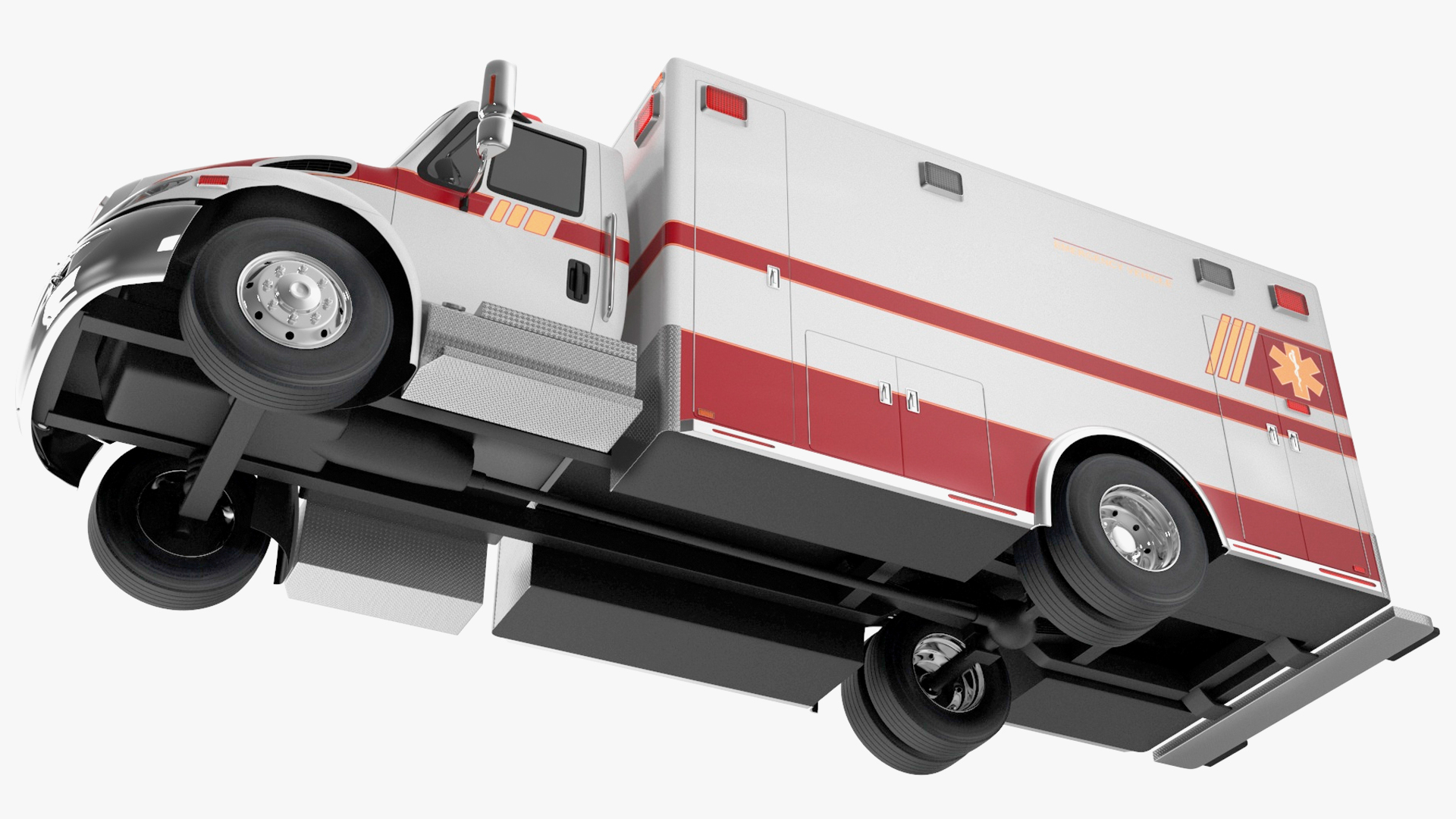3D model Two Level Tunnel Cross Section with Cars