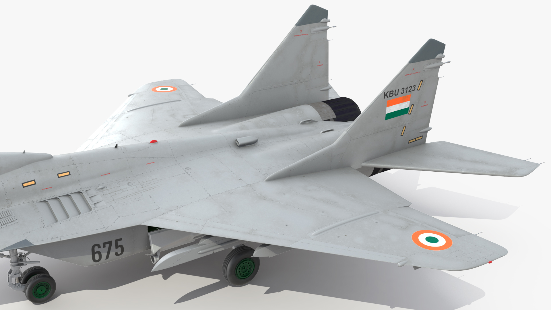 3D MiG 29 KUB Tandem Aircraft Indian Navy model