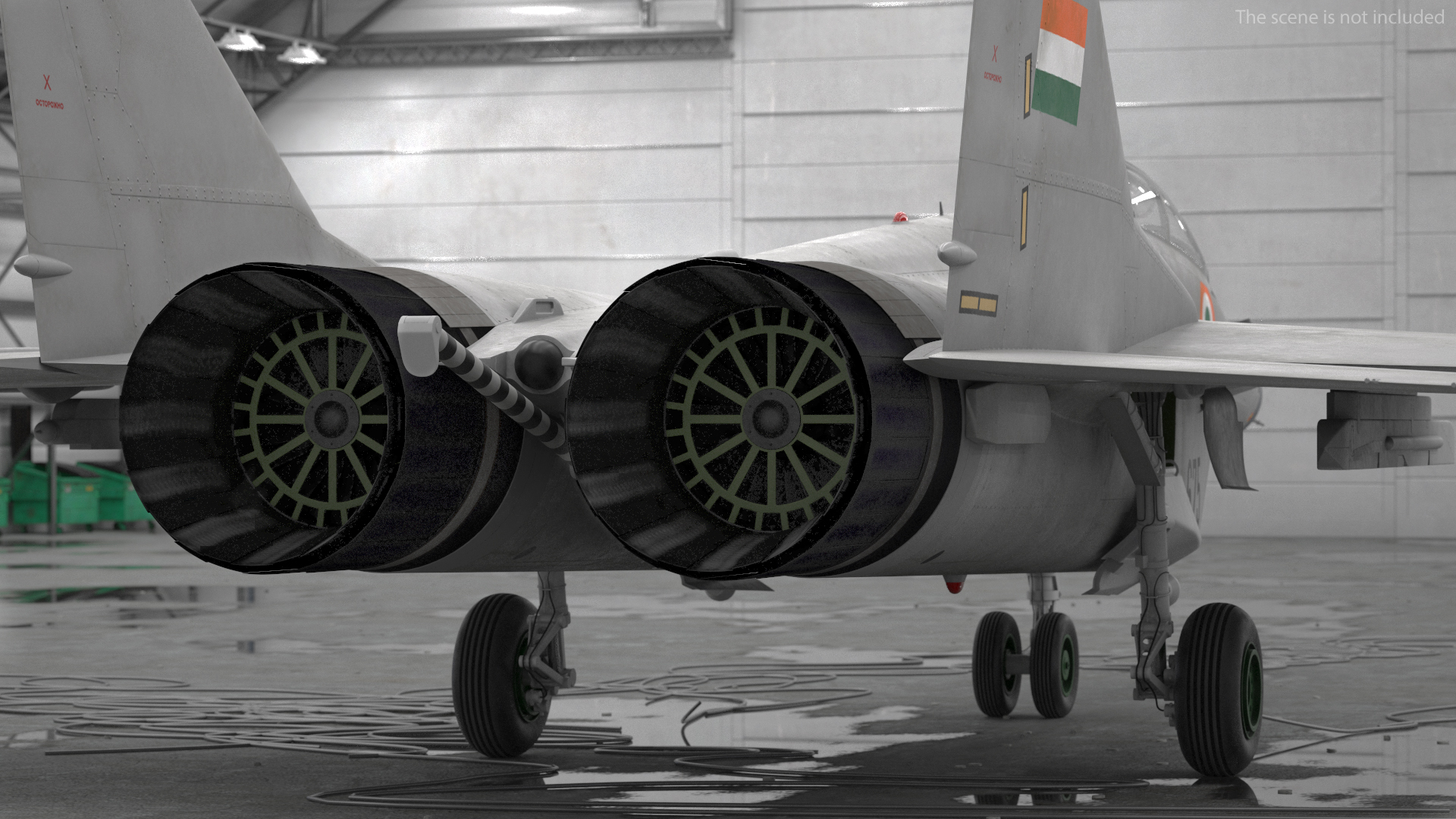 3D MiG 29 KUB Tandem Aircraft Indian Navy model