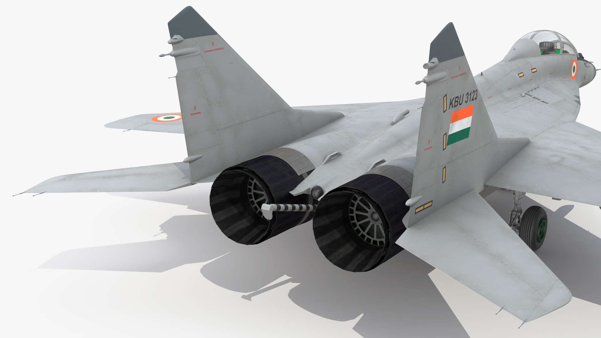 3D MiG 29 KUB Tandem Aircraft Indian Navy model