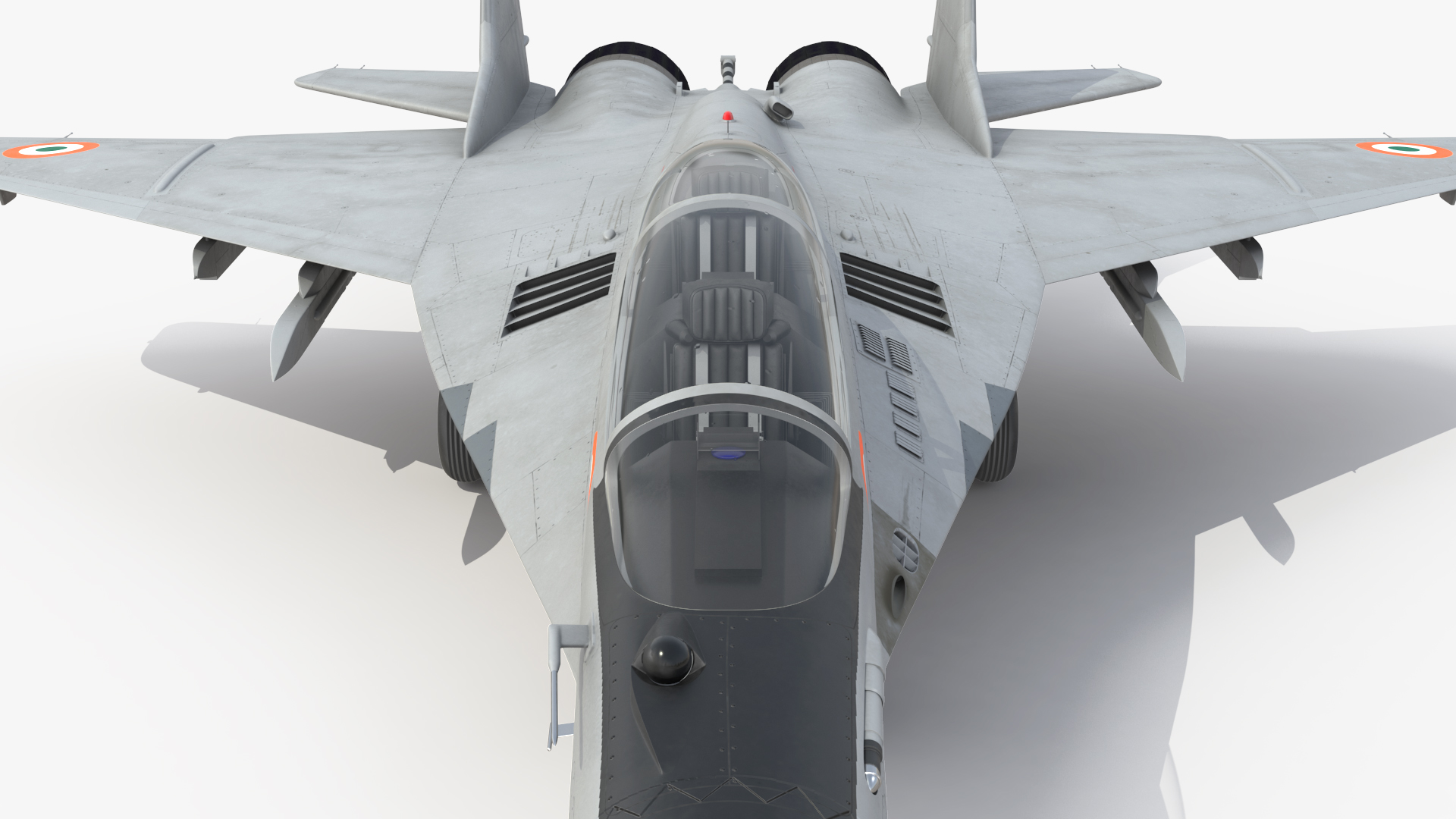 3D MiG 29 KUB Tandem Aircraft Indian Navy model
