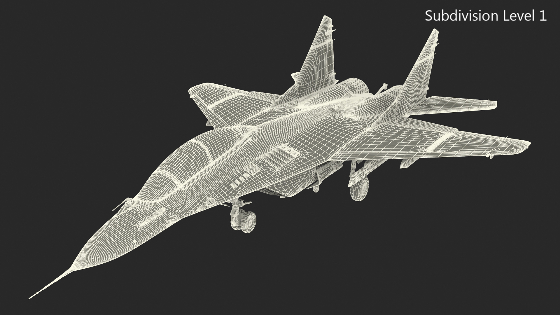 3D MiG 29 KUB Tandem Aircraft Indian Navy model