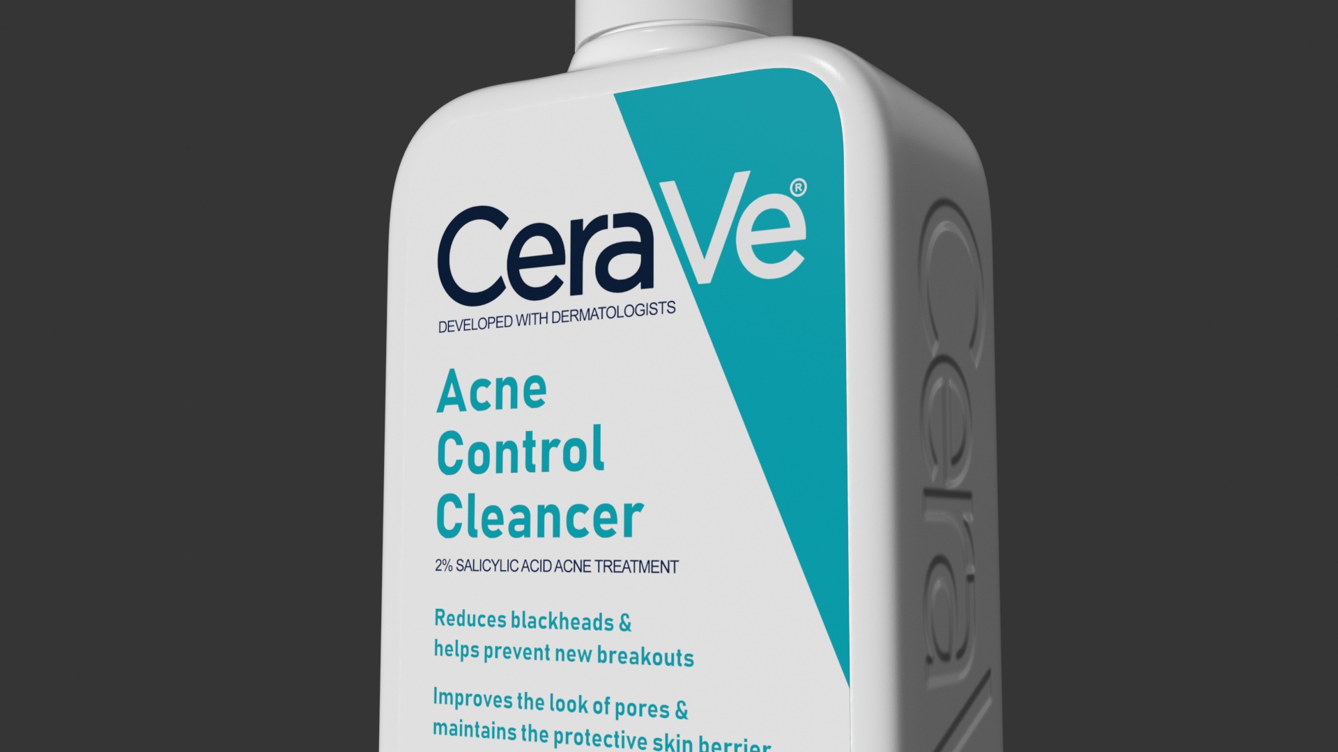 3D model CeraVe Cleanser Dispenser Bottle 236 ml Aquamarine