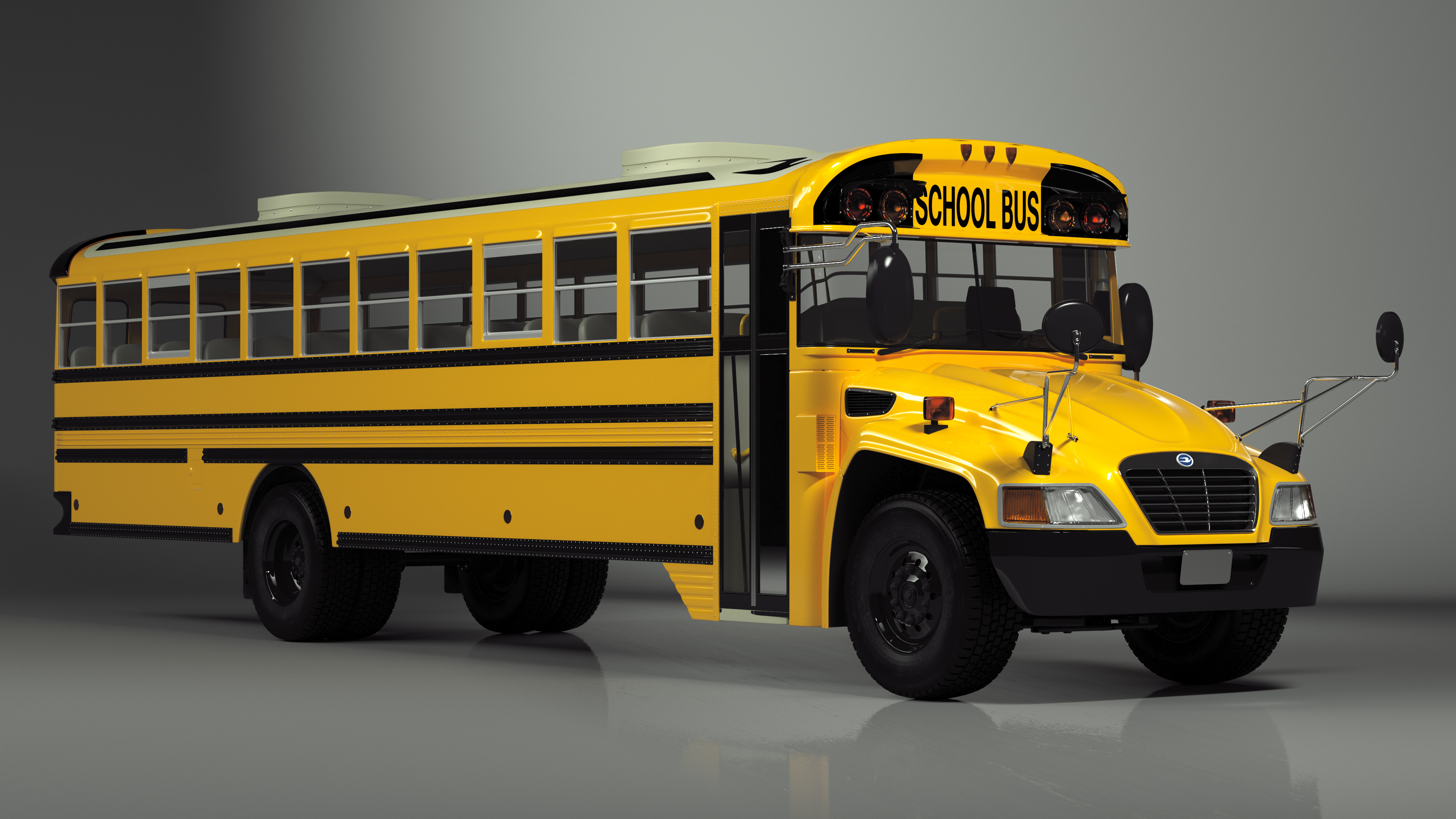 American School Bus 3D model
