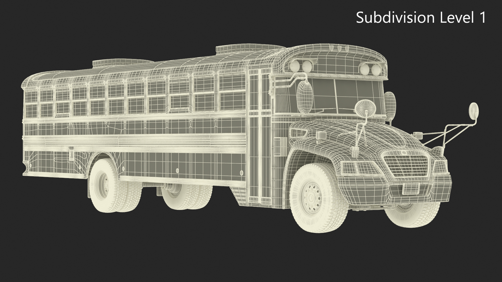 American School Bus 3D model