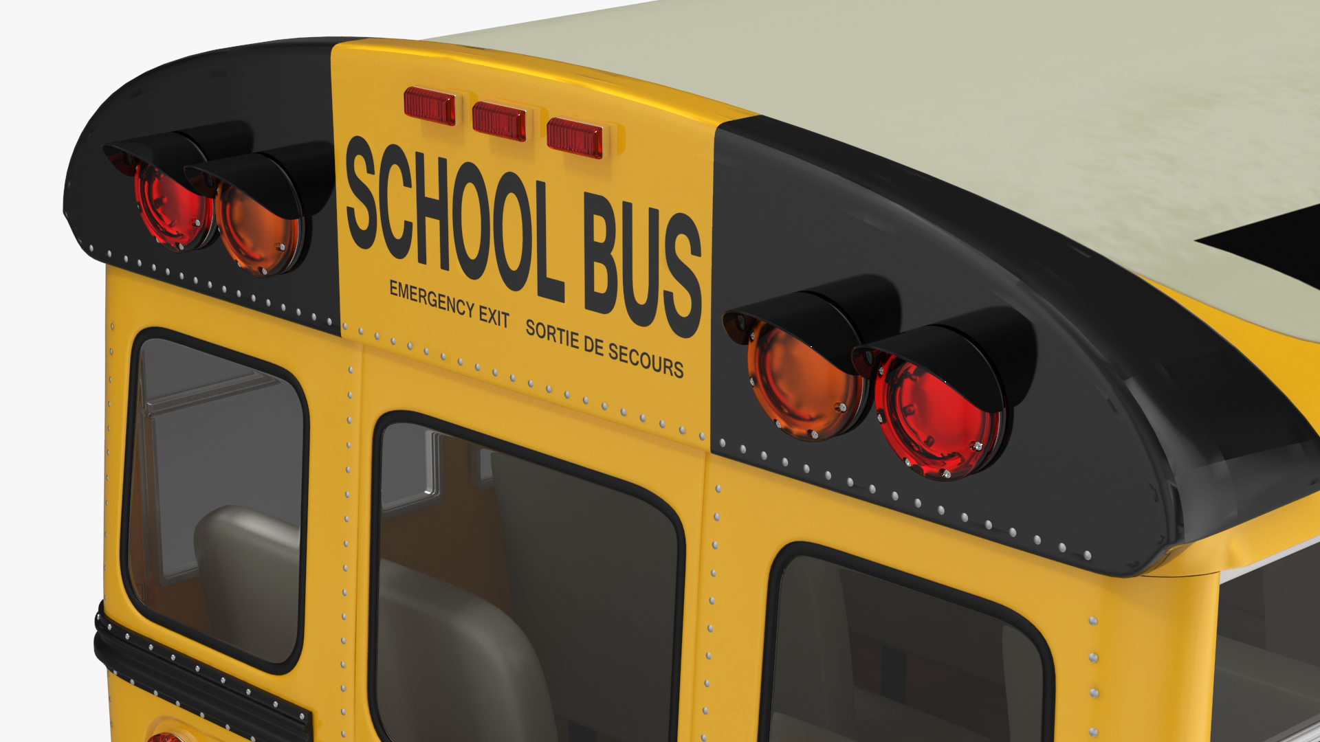 American School Bus 3D model