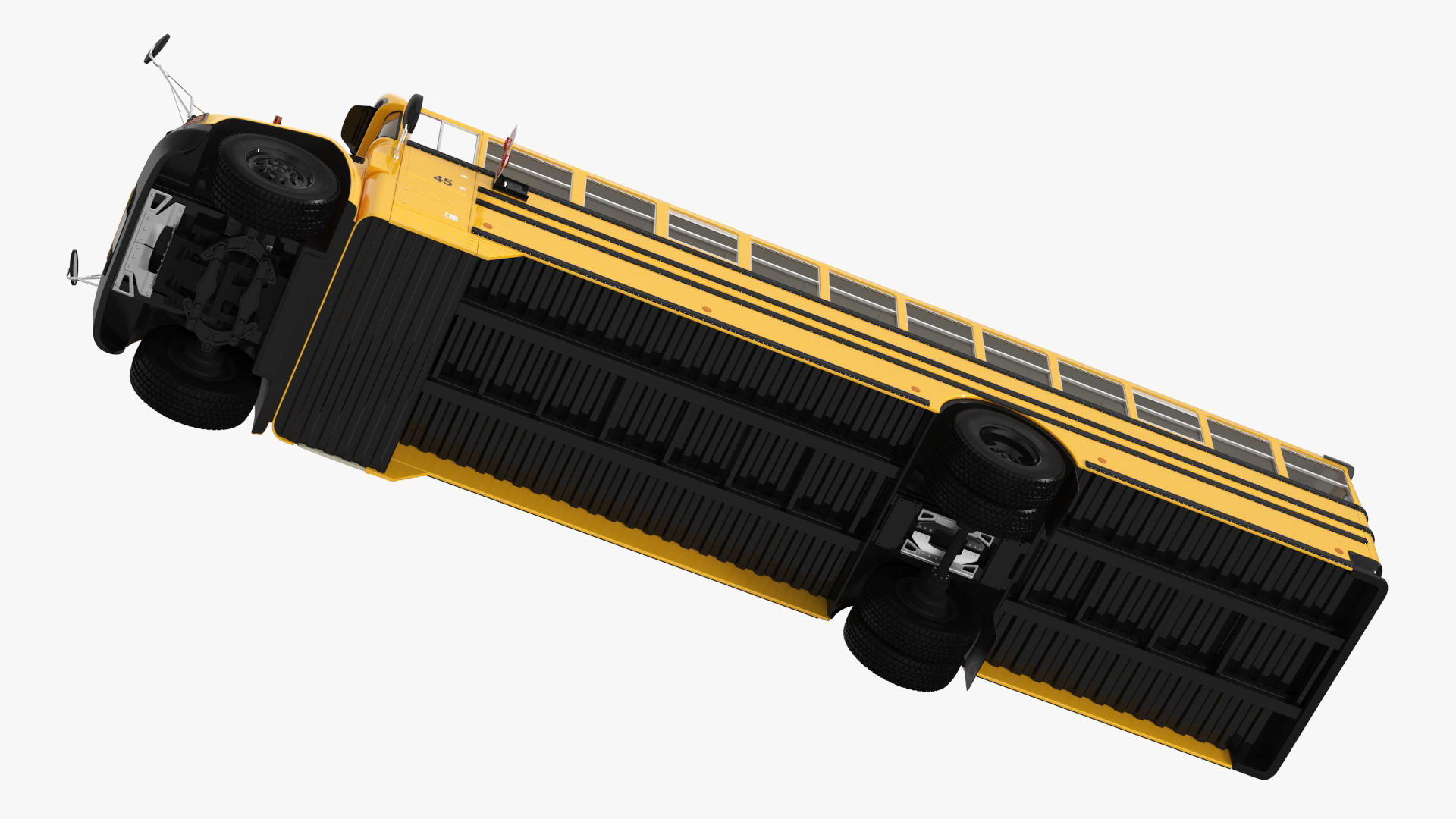 American School Bus 3D model