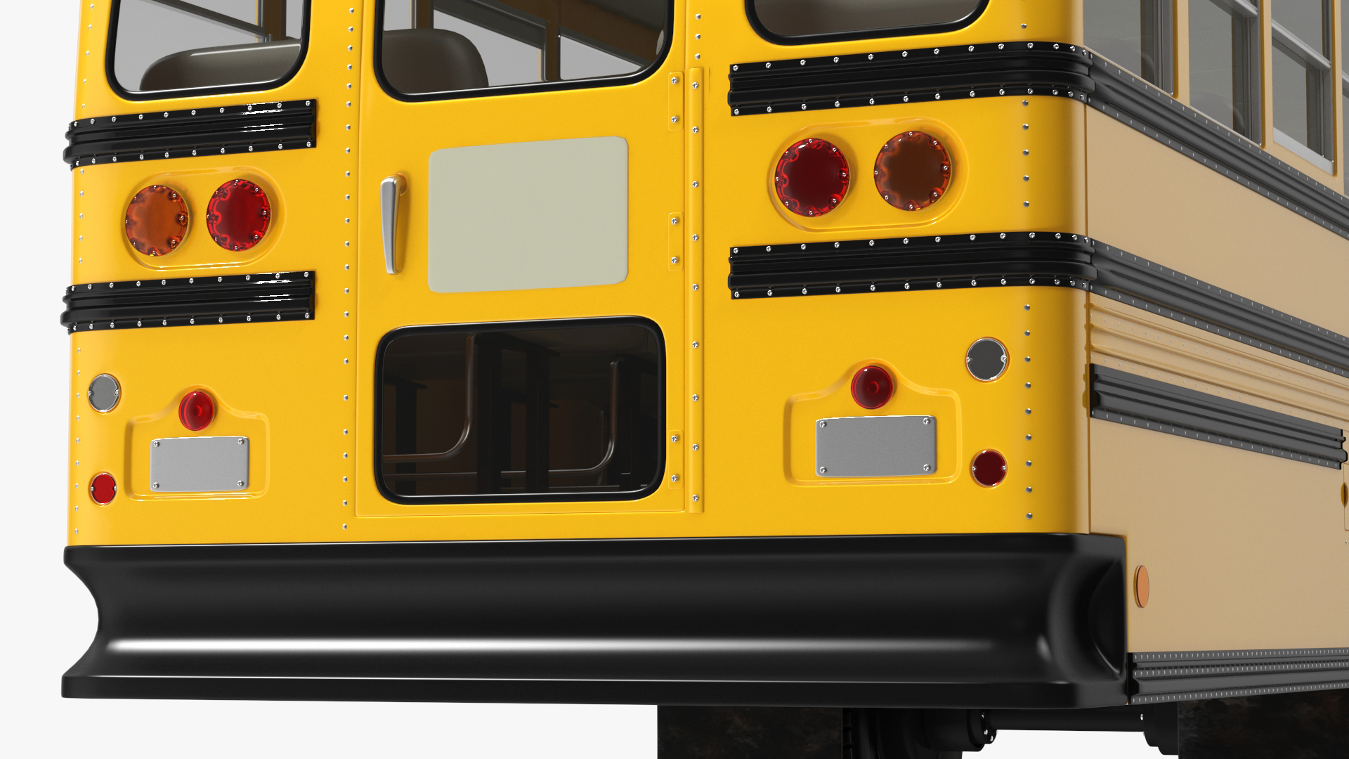 American School Bus 3D model