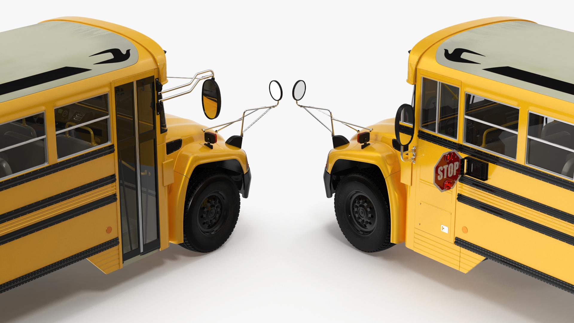 American School Bus 3D model