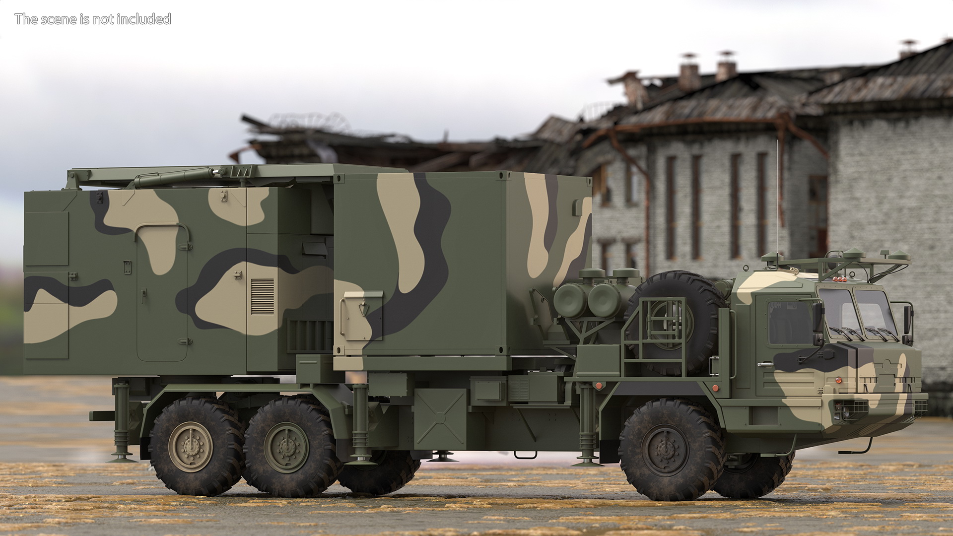 3D Multi Function Mobile Tracking Radar Vityaz 50R6 Camo model