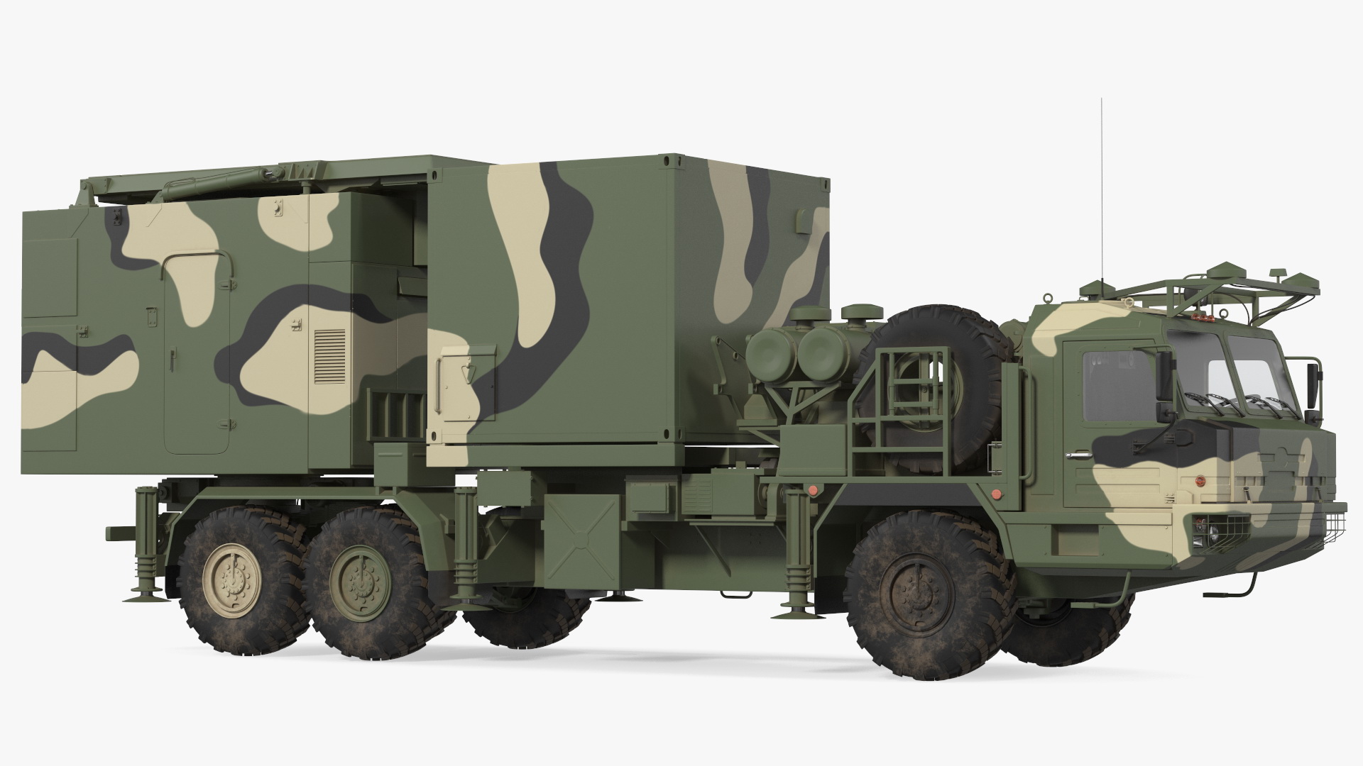 3D Multi Function Mobile Tracking Radar Vityaz 50R6 Camo model