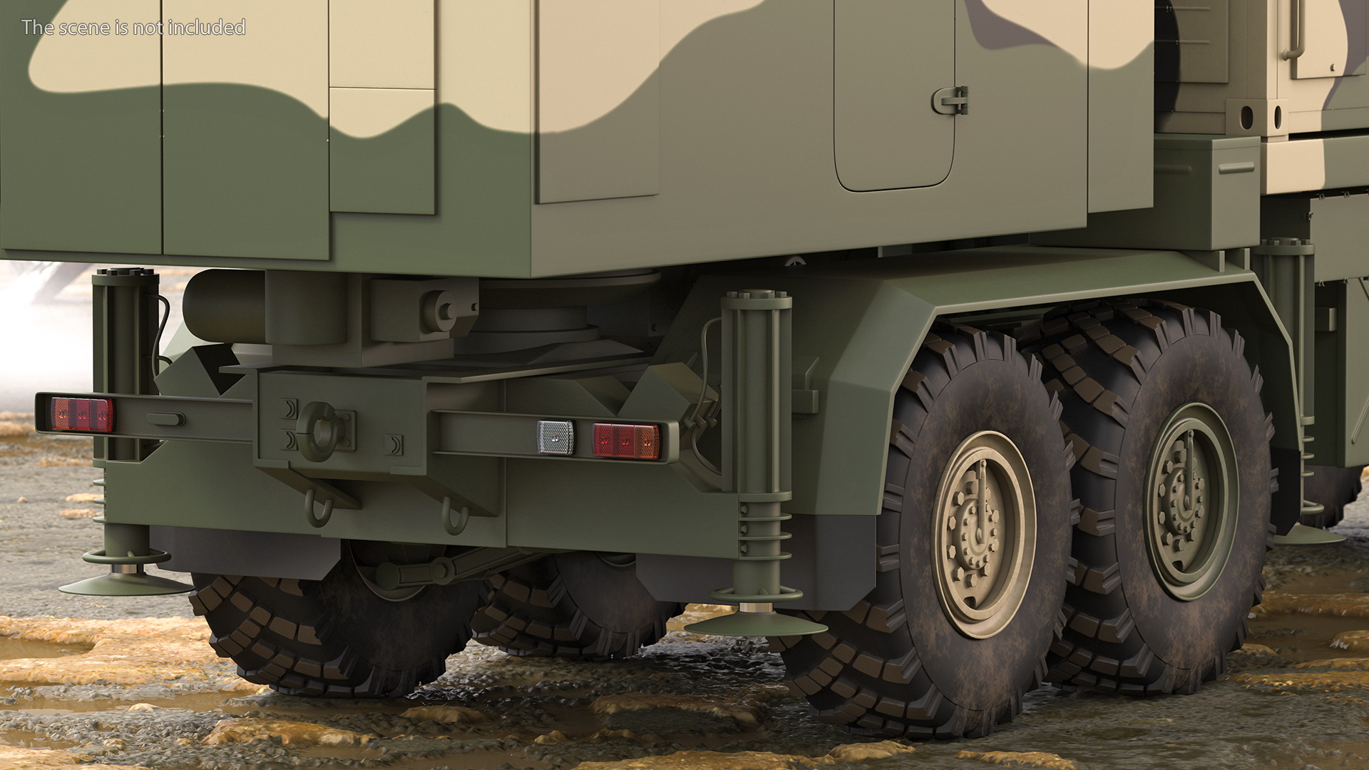 3D Multi Function Mobile Tracking Radar Vityaz 50R6 Camo model