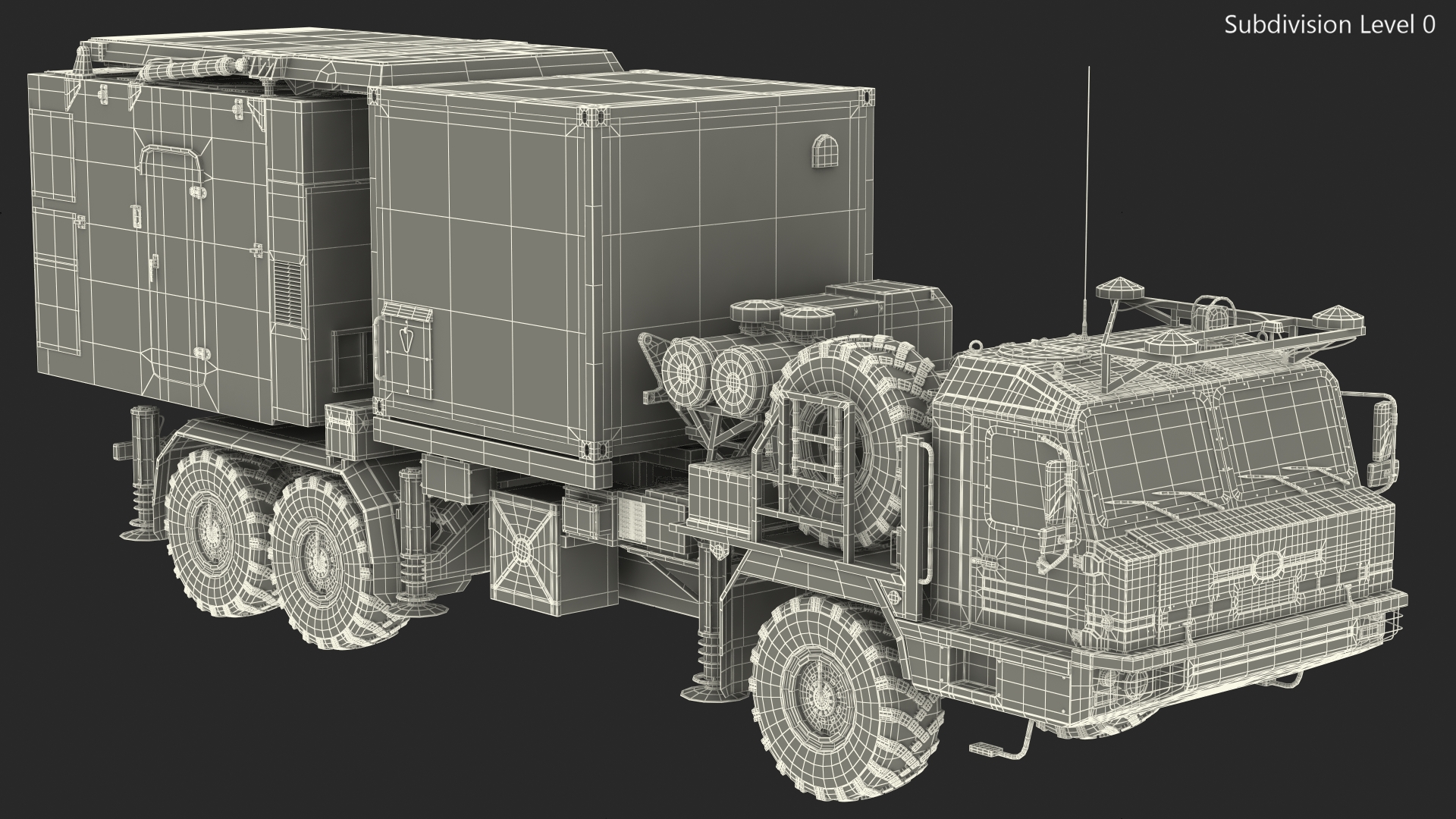 3D Multi Function Mobile Tracking Radar Vityaz 50R6 Camo model