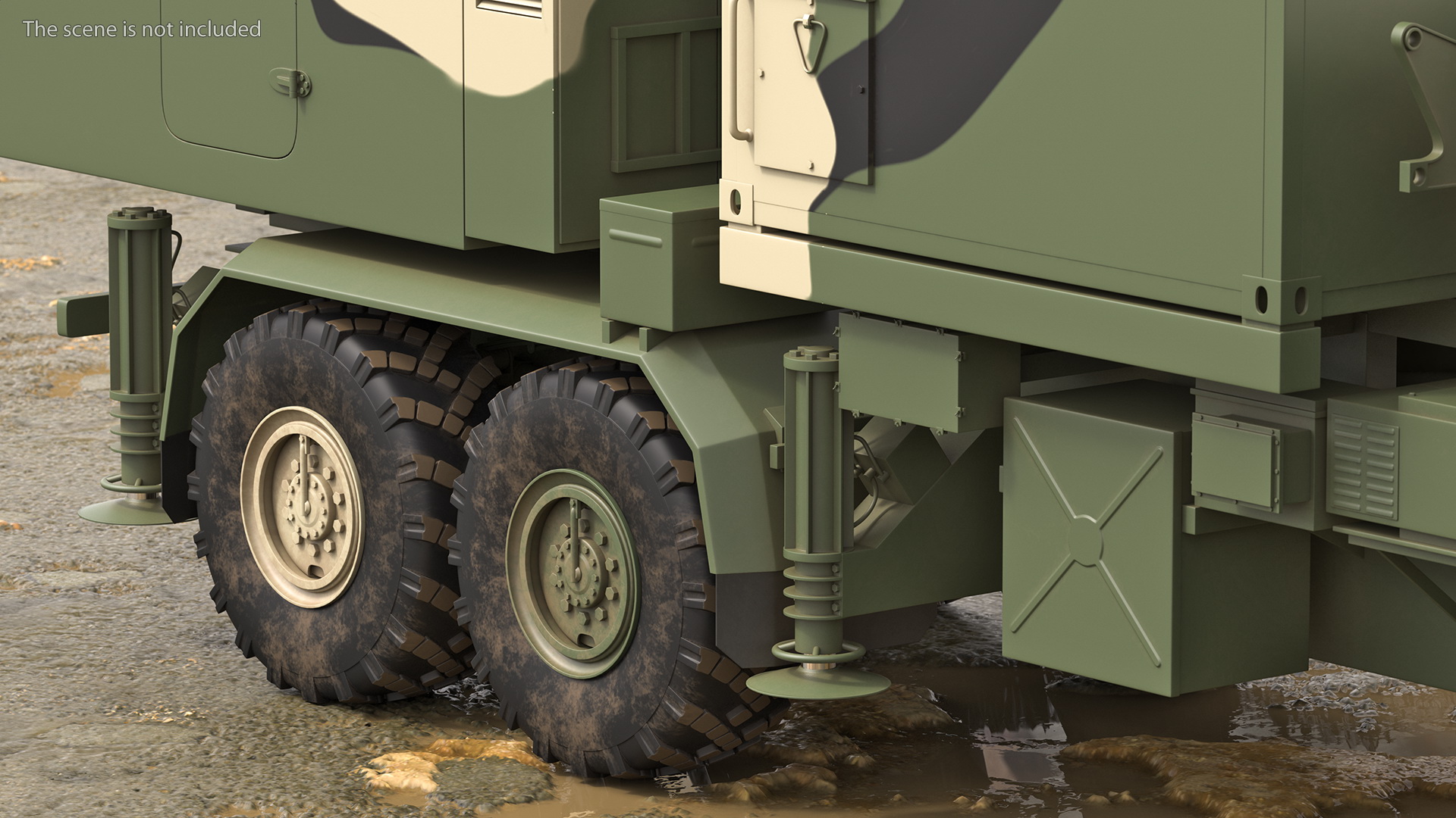 3D Multi Function Mobile Tracking Radar Vityaz 50R6 Camo model