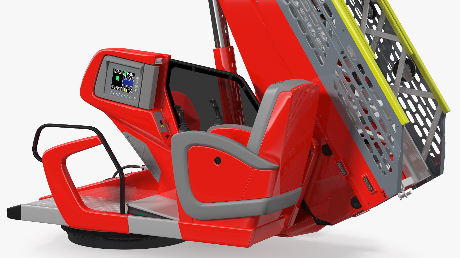 3D model Turntable Ladder Unfolded