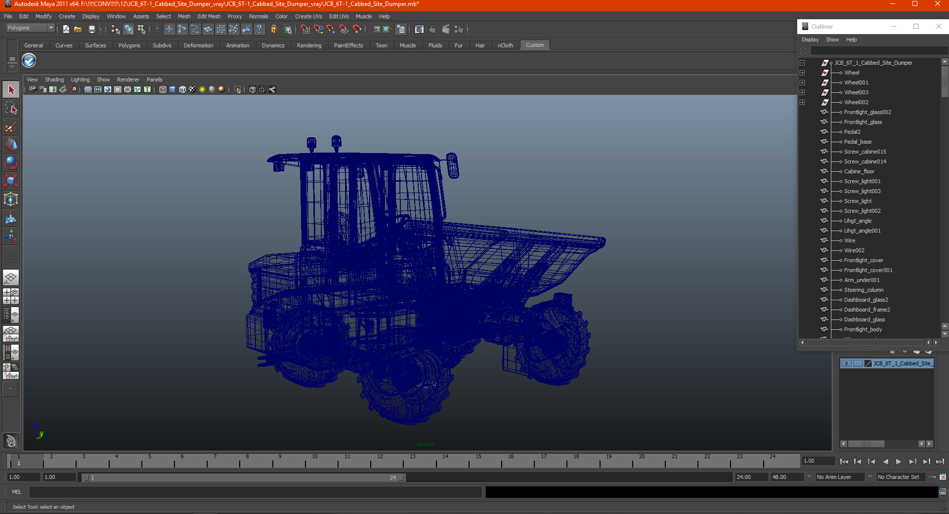 JCB 6T-1 Cabbed Site Dumper 3D