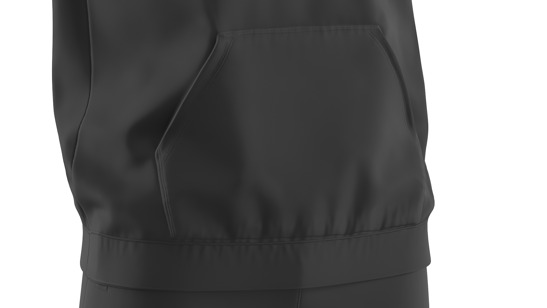3D model Burglar Black Full Outfit with Hood