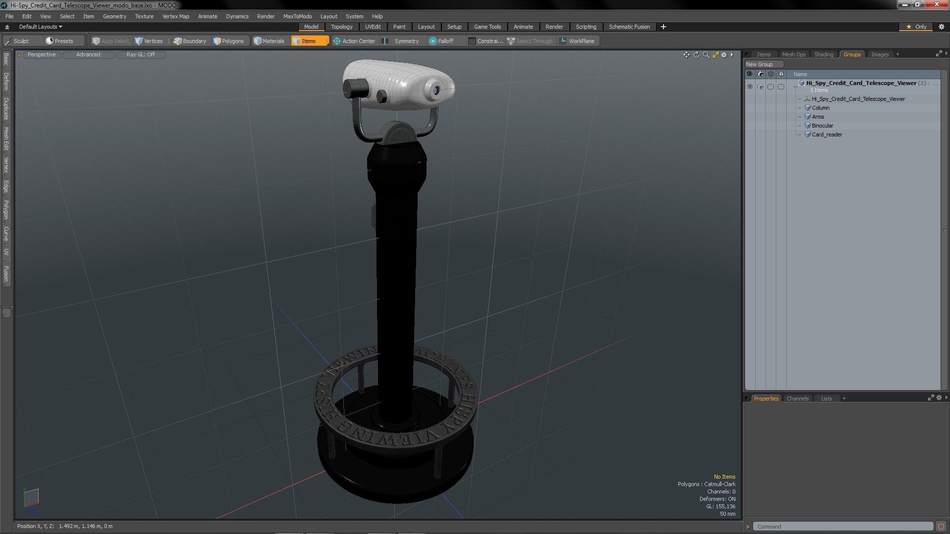 3D model Hi-Spy Credit Card Telescope Viewer