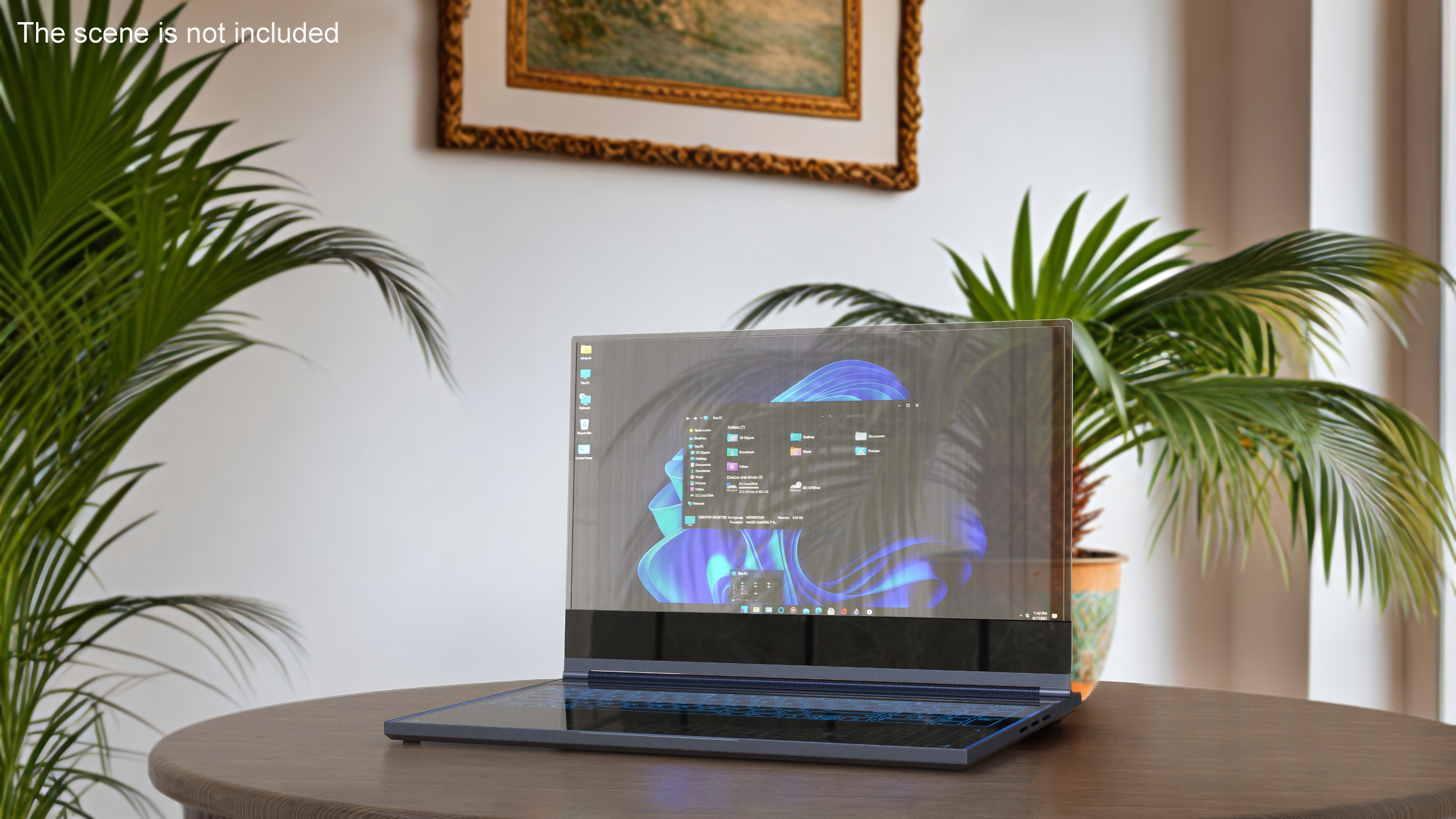 Lenovo Transparent Display Laptop is On 3D model