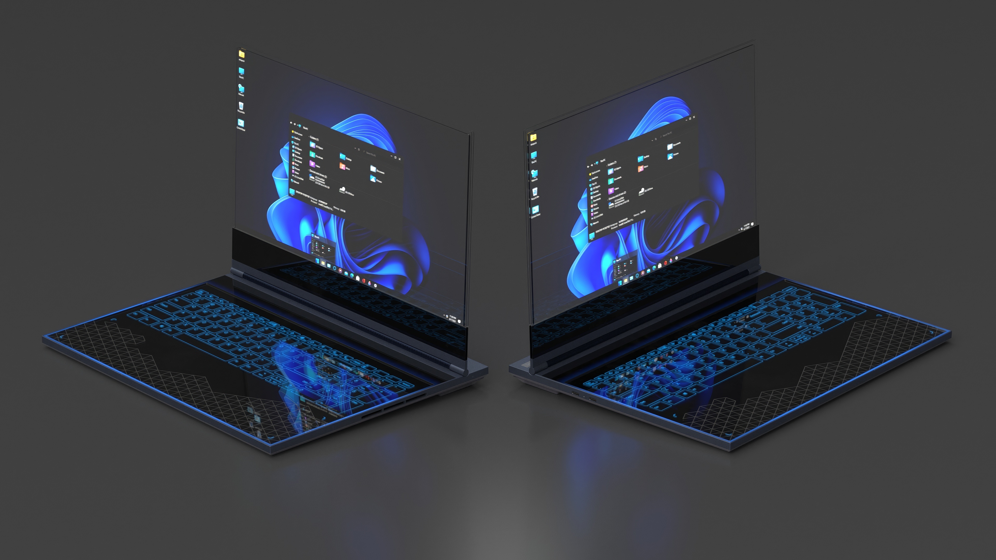 Lenovo Transparent Display Laptop is On 3D model