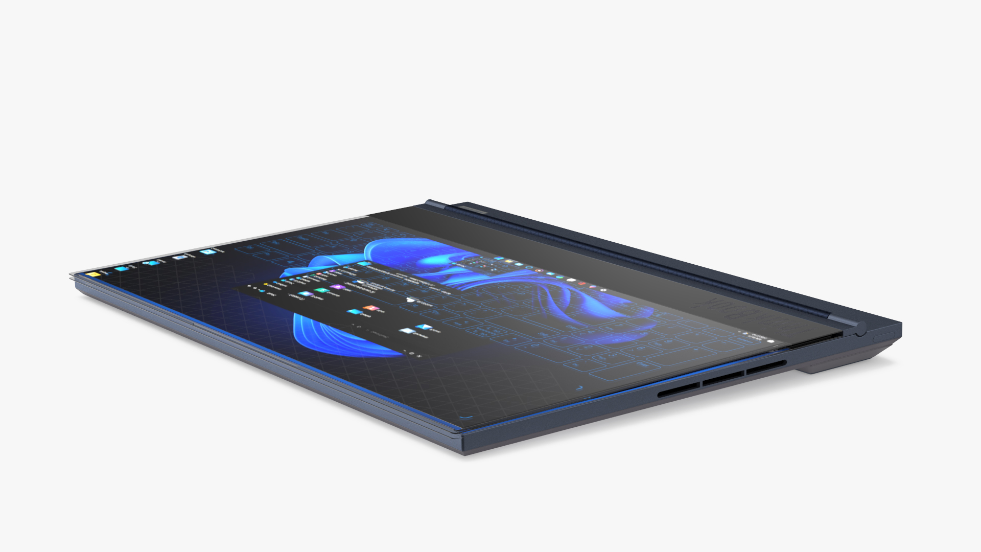 Lenovo Transparent Display Laptop is On 3D model