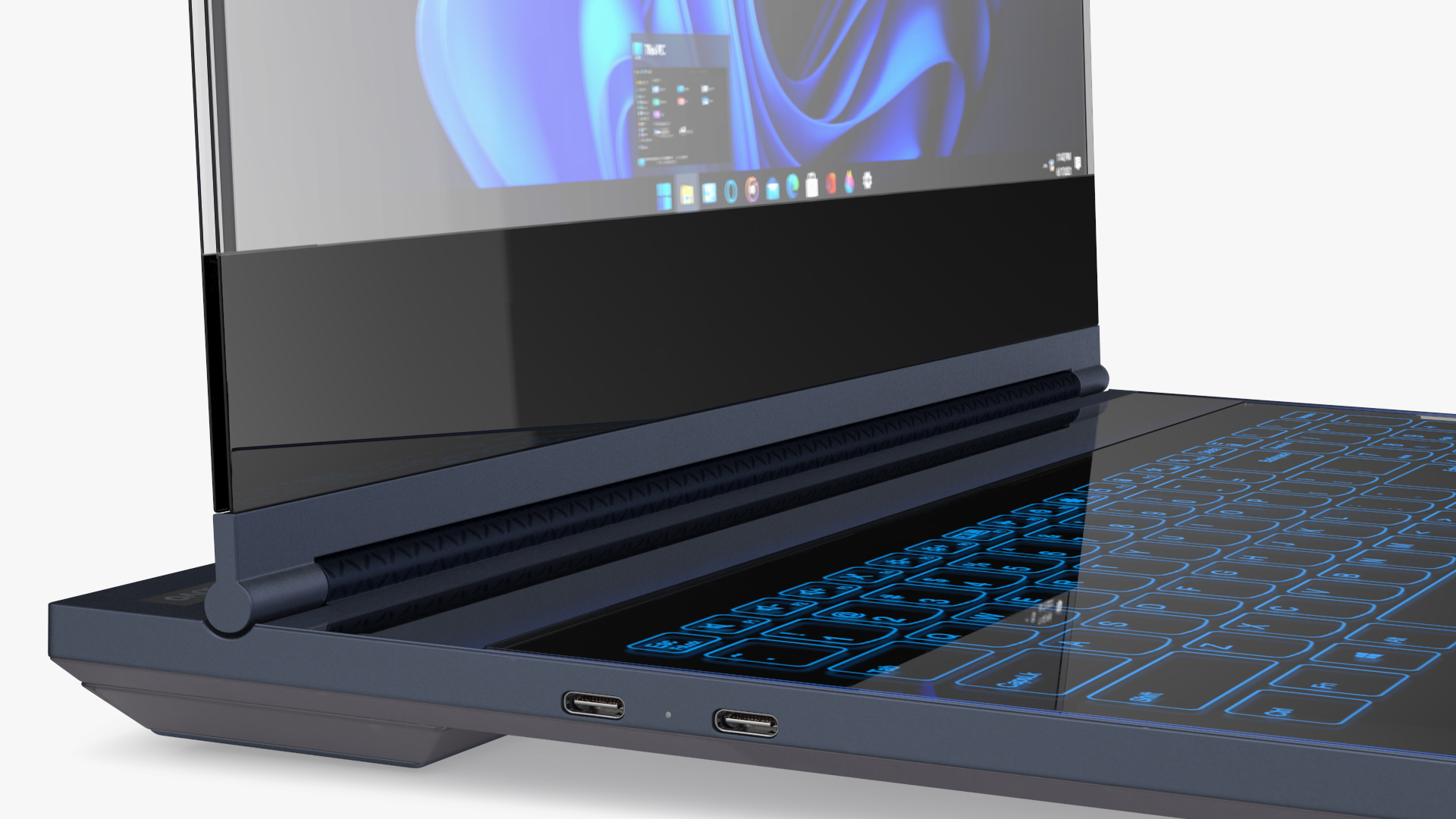 Lenovo Transparent Display Laptop is On 3D model