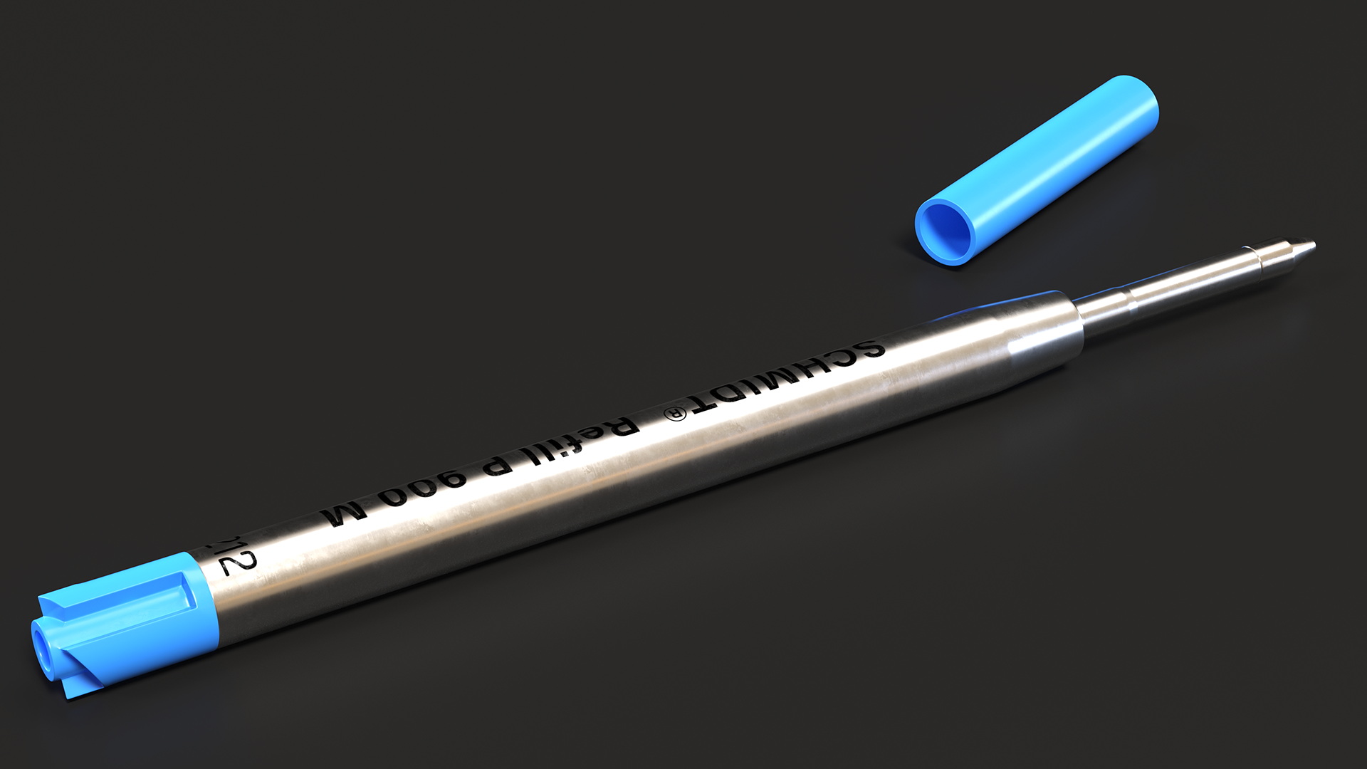 3D model Blue Ballpoint Pen Refill