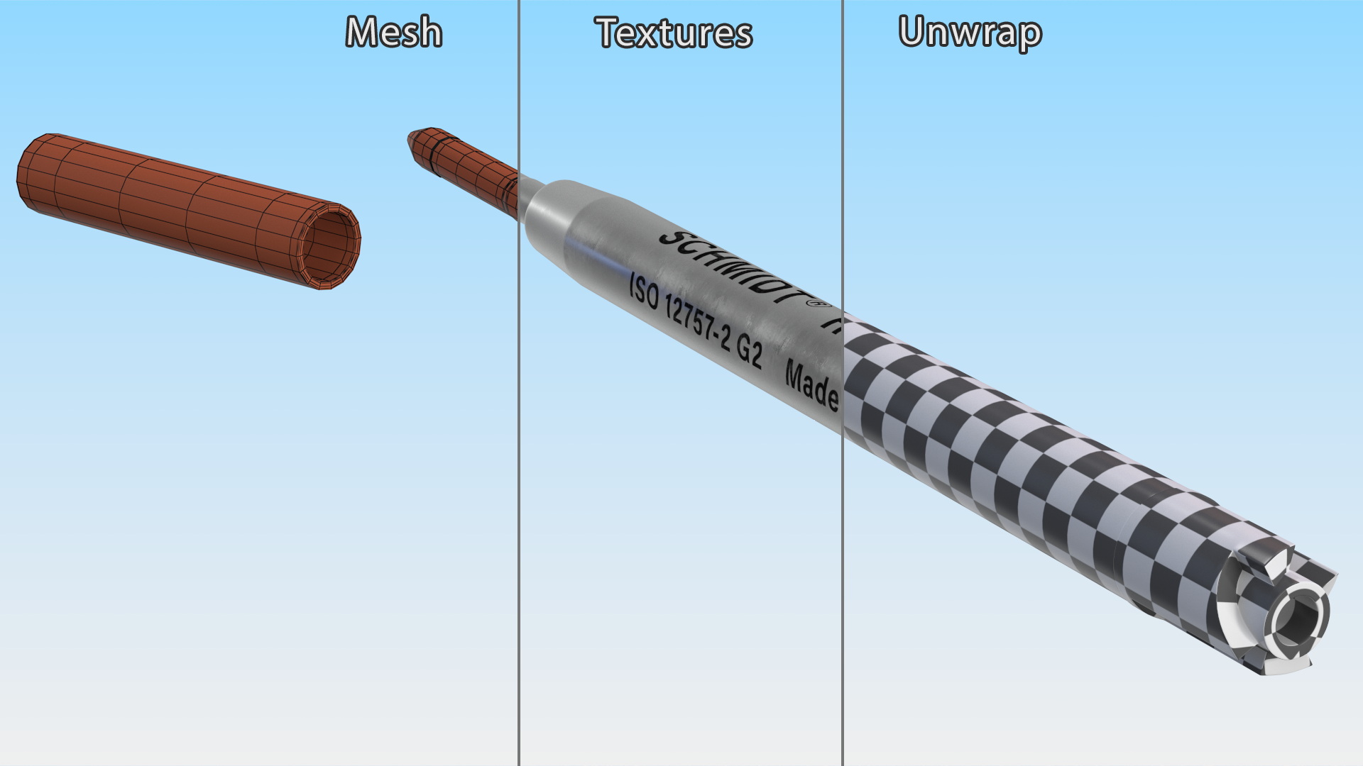 3D model Blue Ballpoint Pen Refill