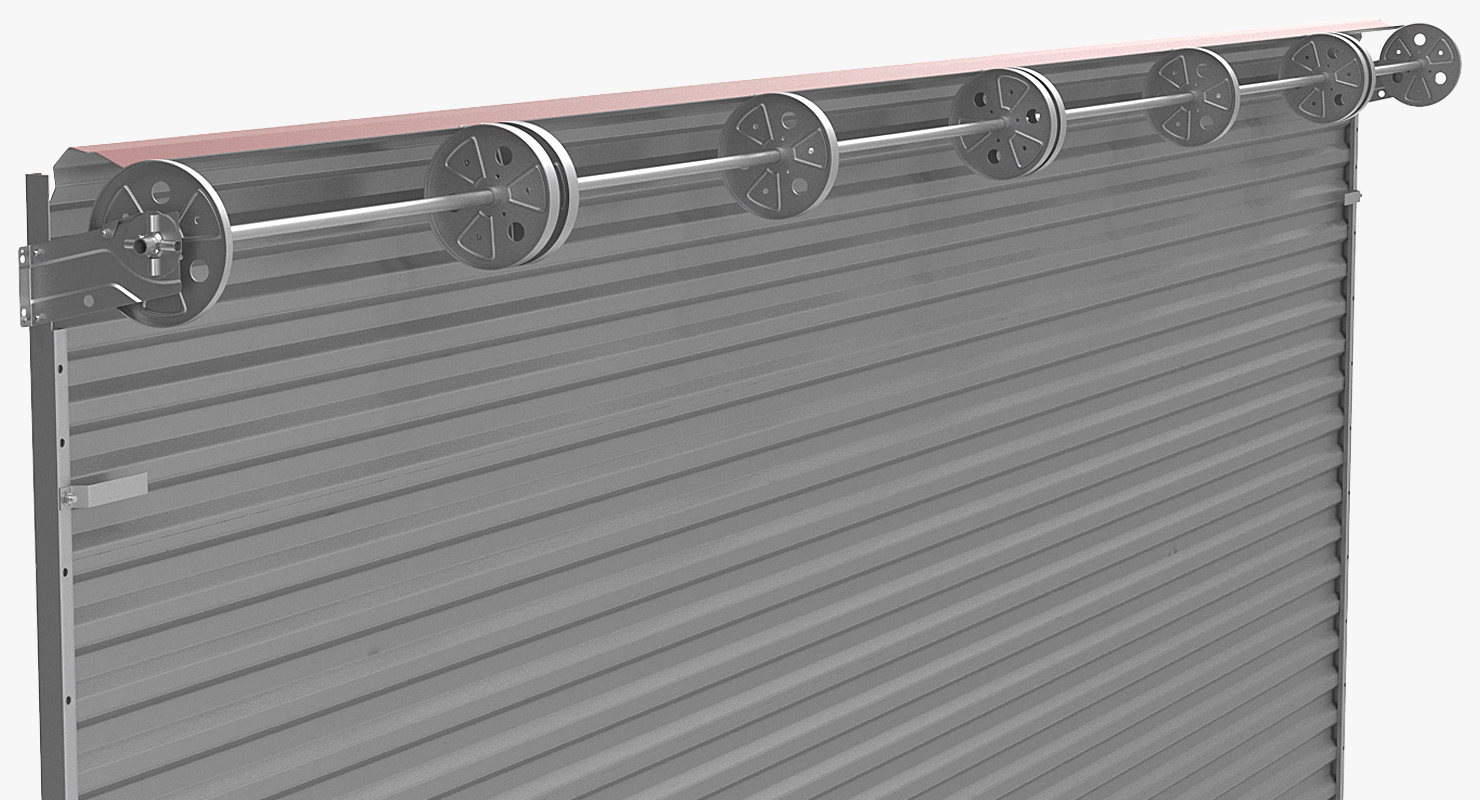 3D Rolling Steel Door model