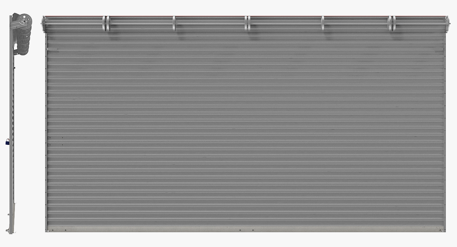 3D Rolling Steel Door model