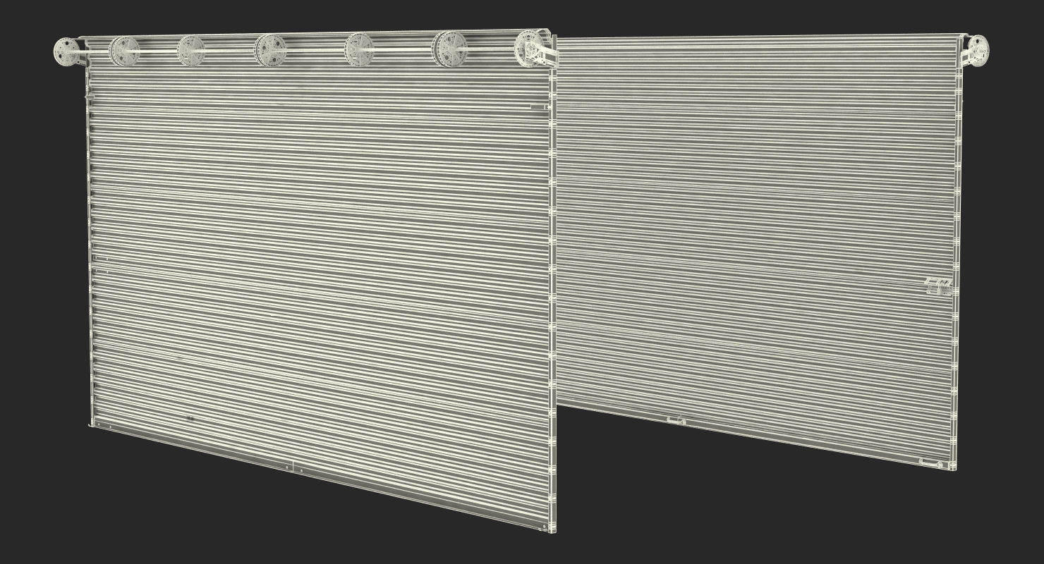 3D Rolling Steel Door model