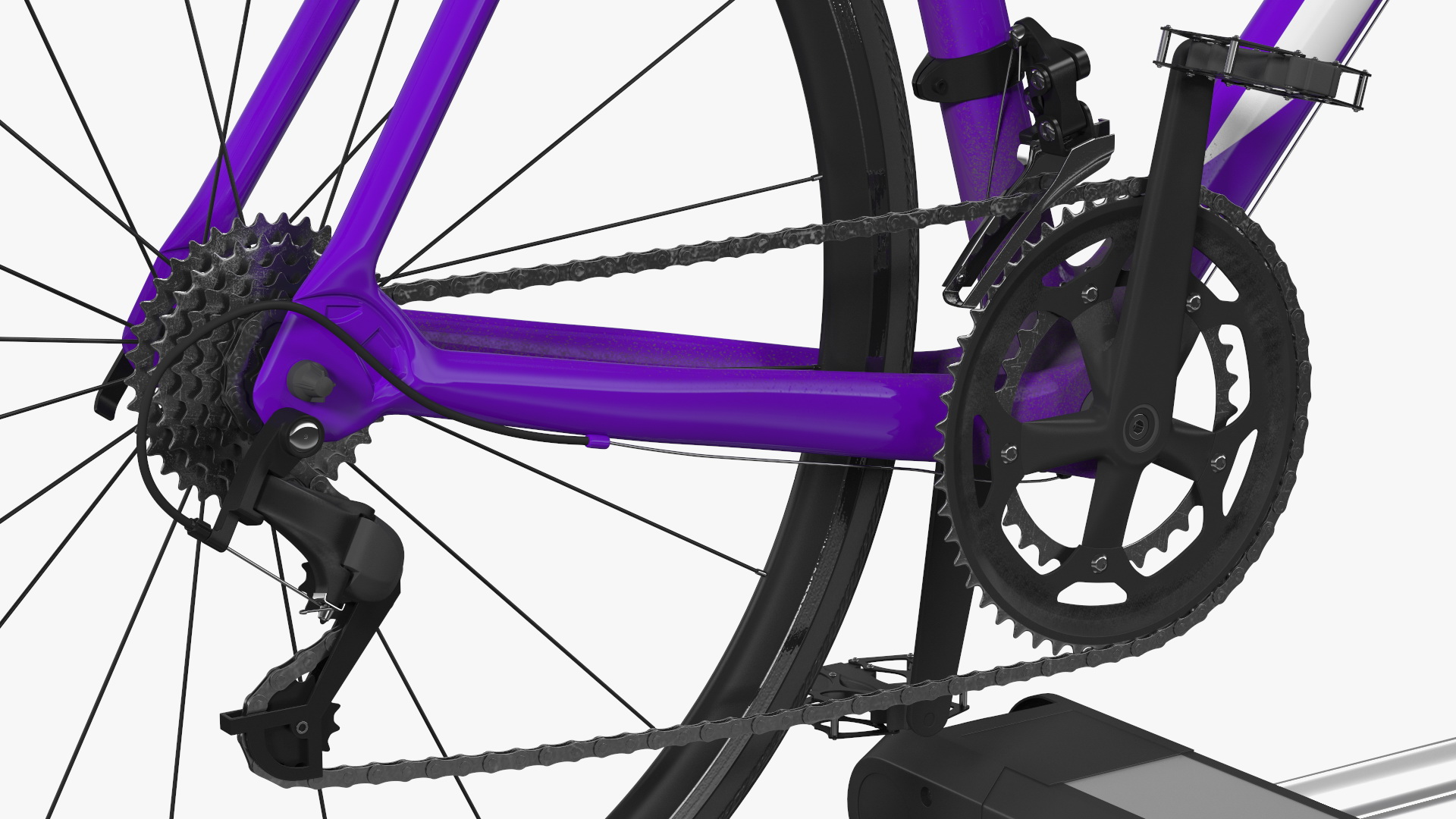 3D Hybrid SUV with Bike Rack Aluminum Platform Road Bike model