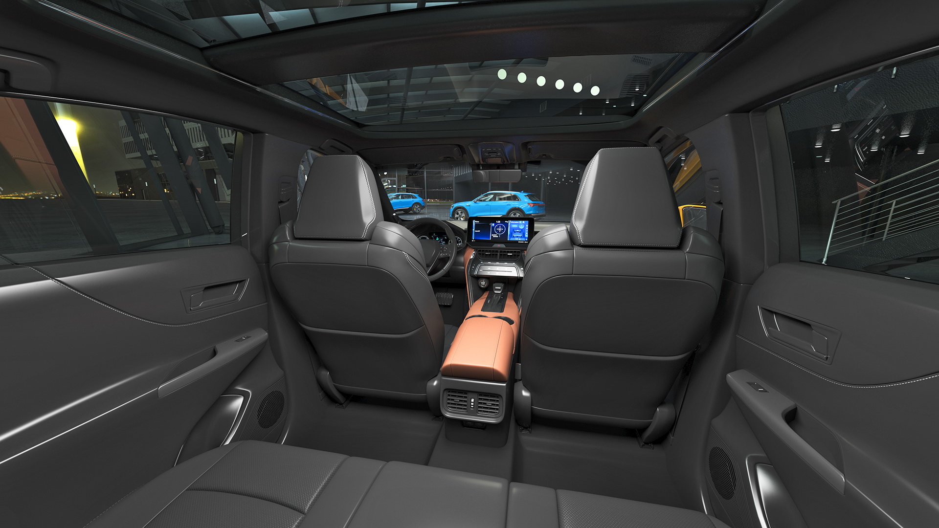 3D Hybrid SUV with Bike Rack Aluminum Platform Road Bike model