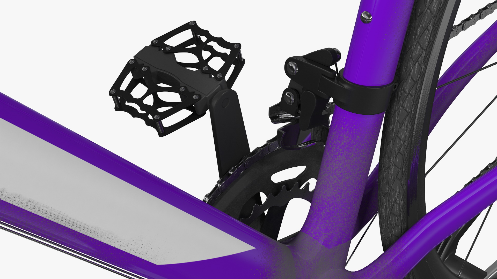 3D Hybrid SUV with Bike Rack Aluminum Platform Road Bike model
