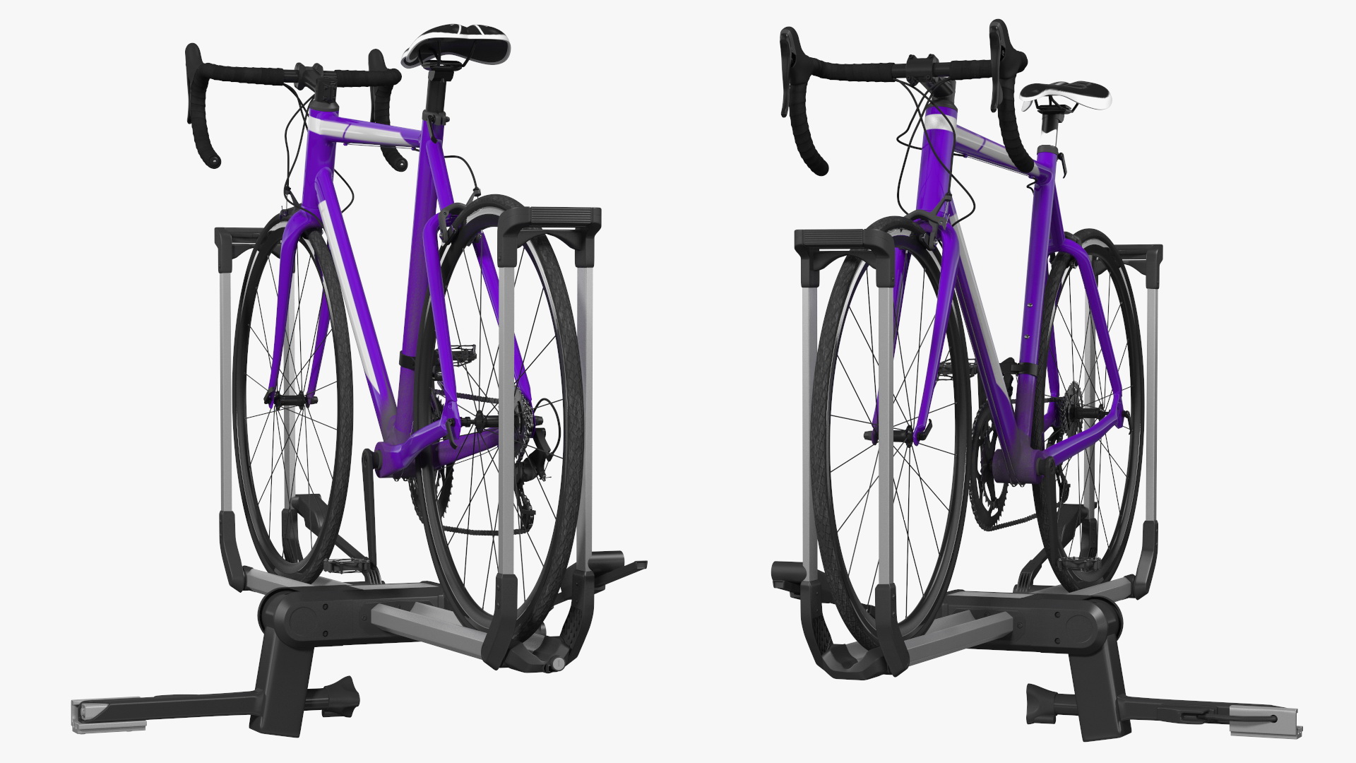 3D Hybrid SUV with Bike Rack Aluminum Platform Road Bike model