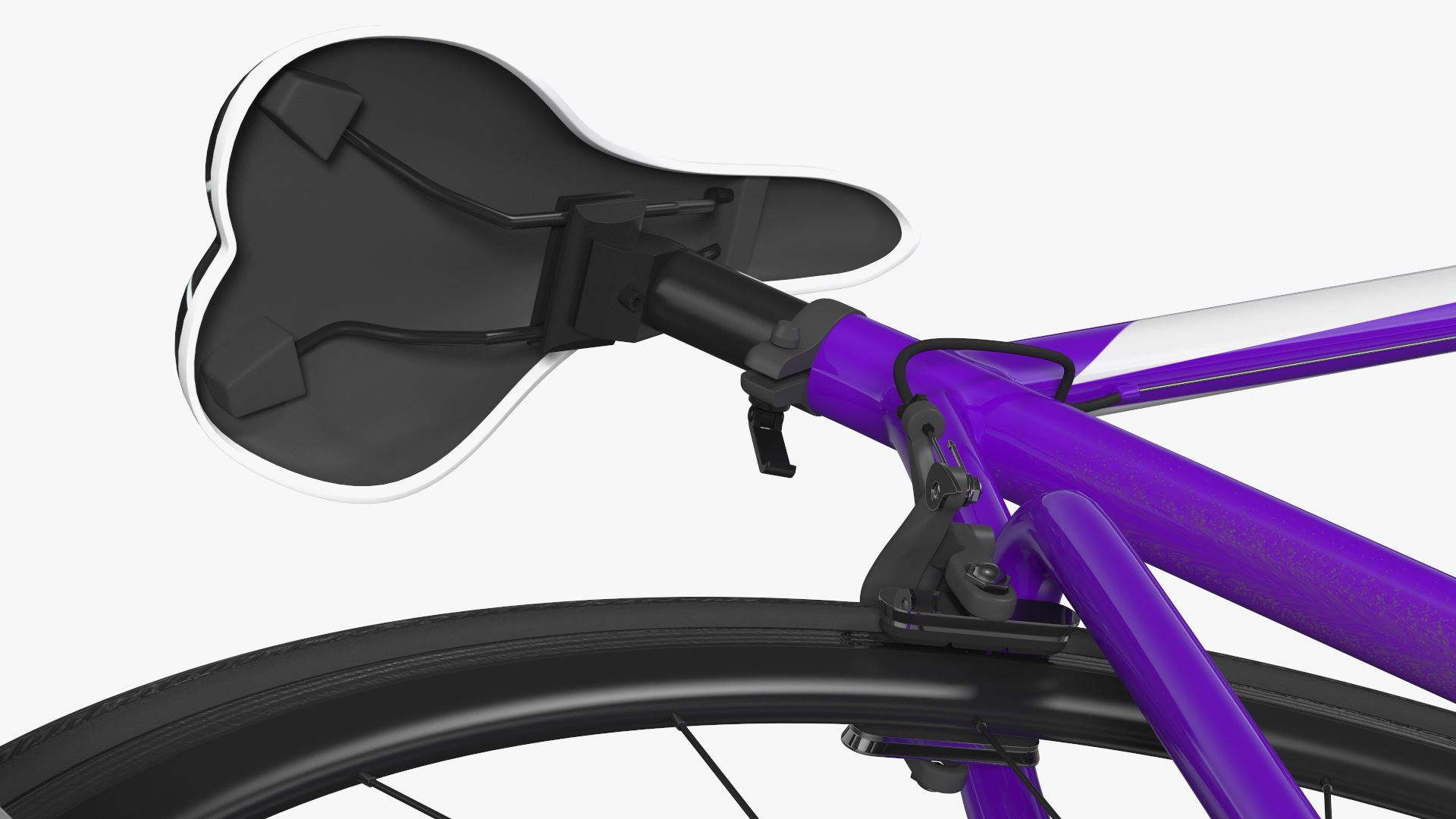 3D Hybrid SUV with Bike Rack Aluminum Platform Road Bike model