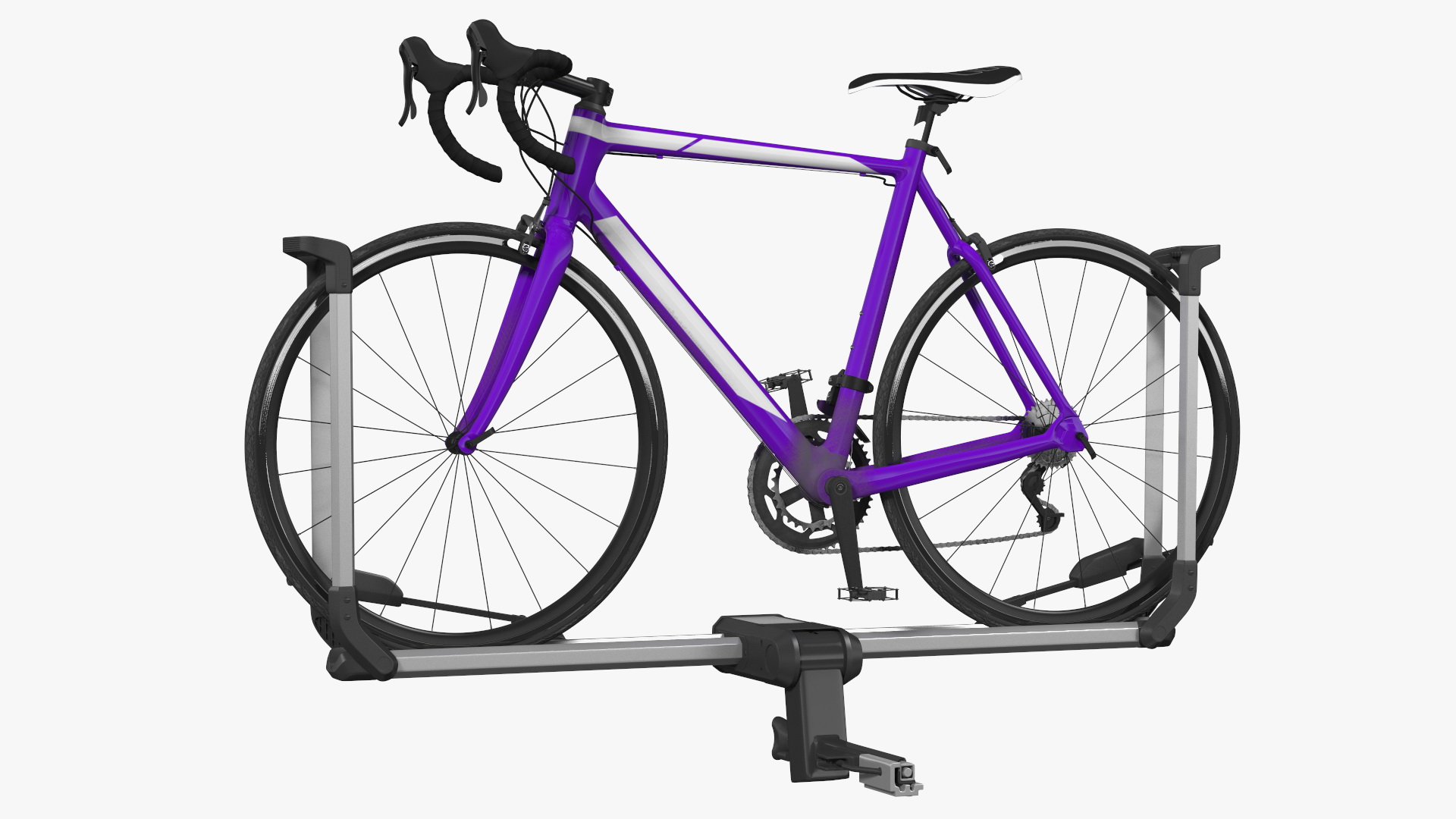 3D Hybrid SUV with Bike Rack Aluminum Platform Road Bike model